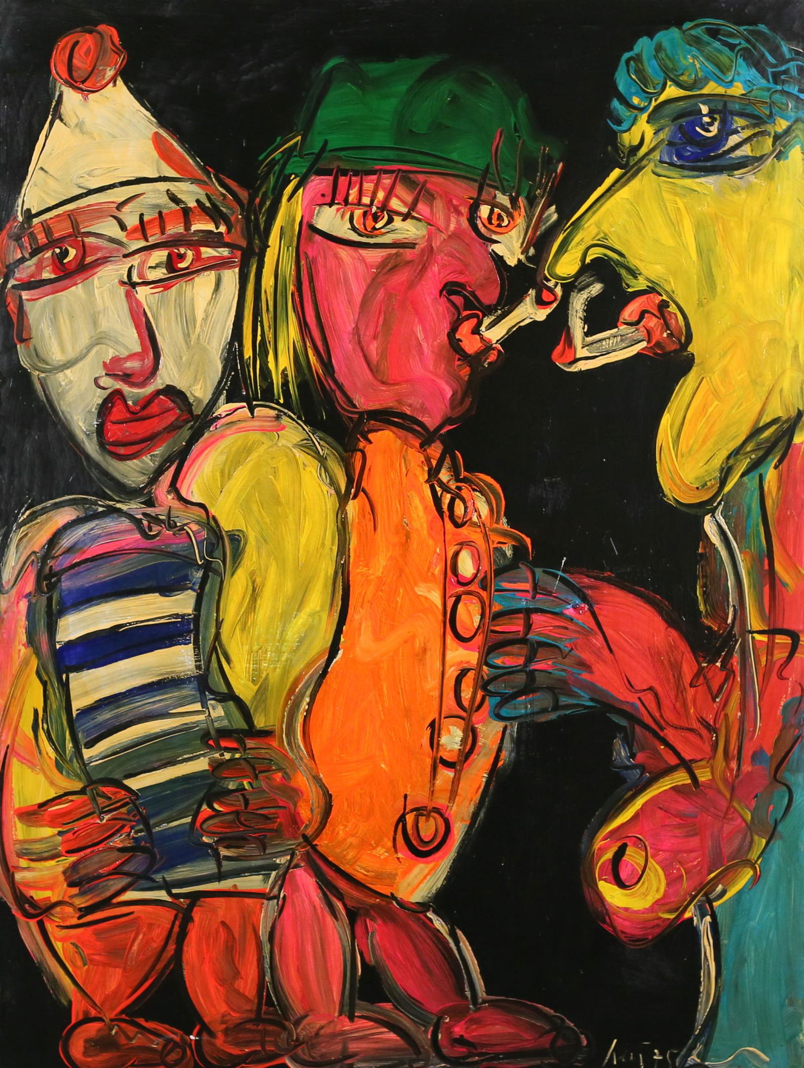 Peter Keil Oil on Canvas Clowns (1 of 7)