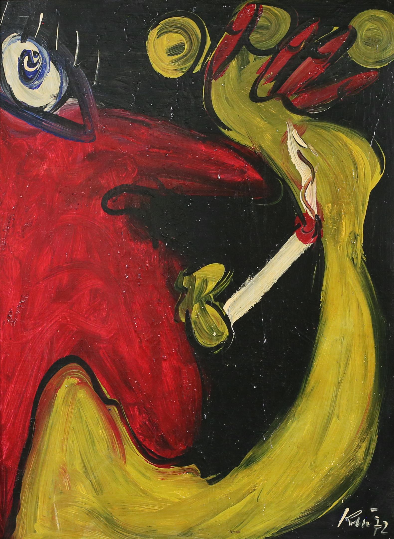 Peter Keil Oil on Board Juggler (1 of 7)