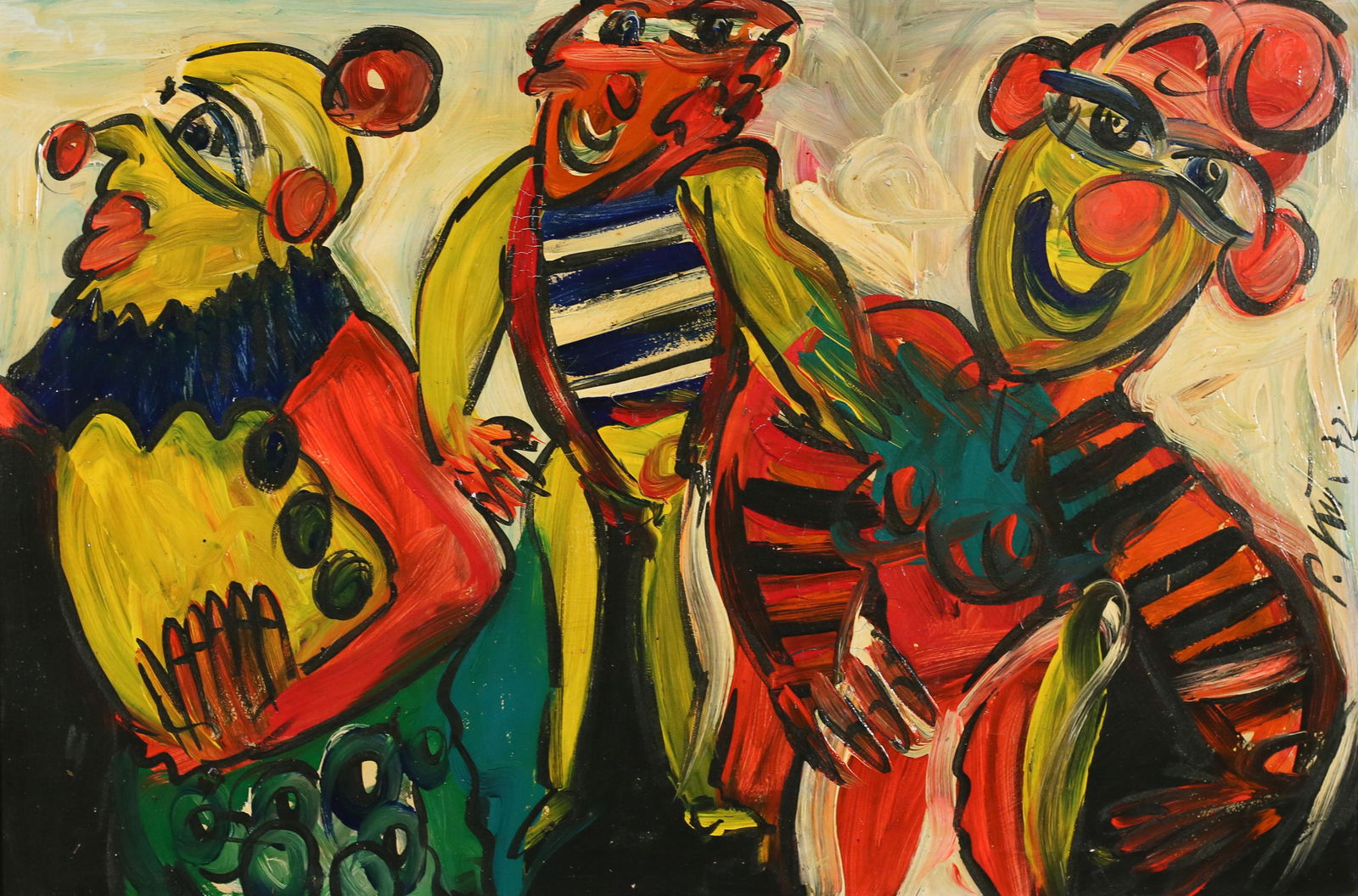 Peter Keil Oil on Canvas Clowns (1 of 9)