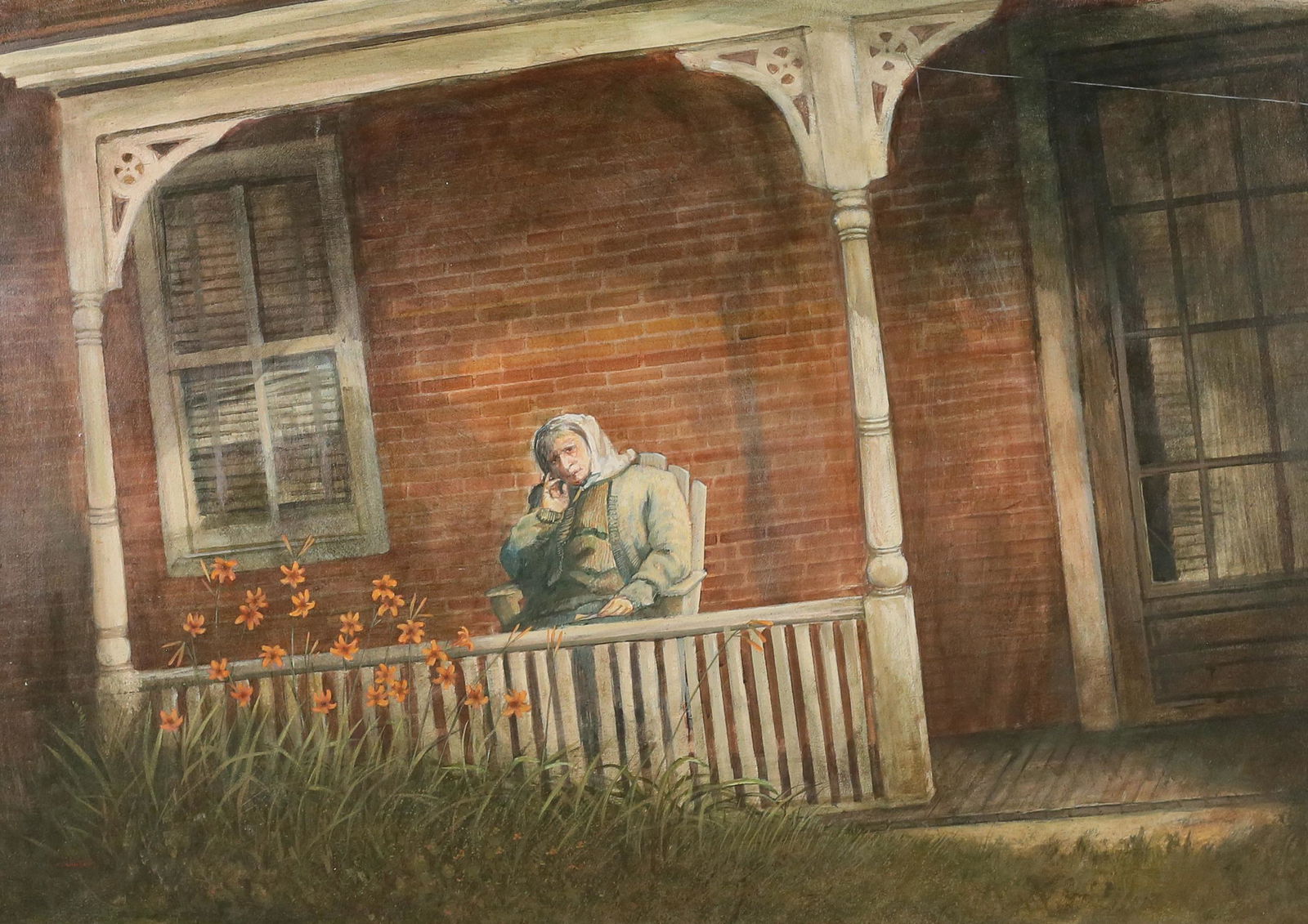 Martin Minahan Acrylic on Masonite Day Lilies (1 of 5)