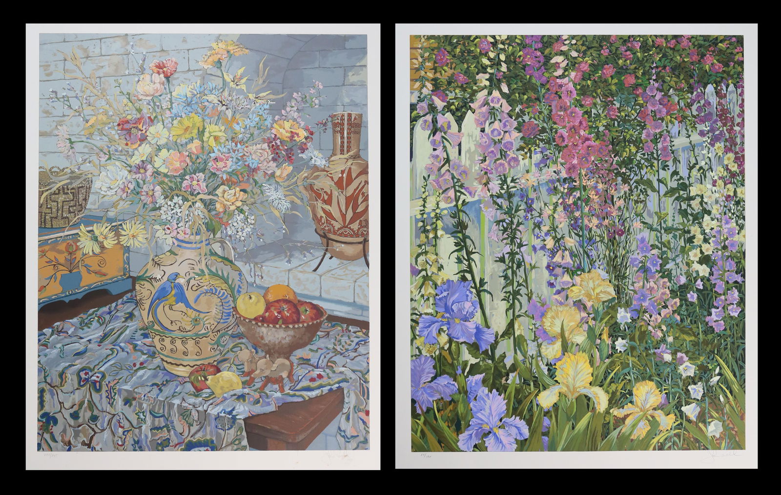 2 John Powell Serigraphs Flowers (1 of 12)