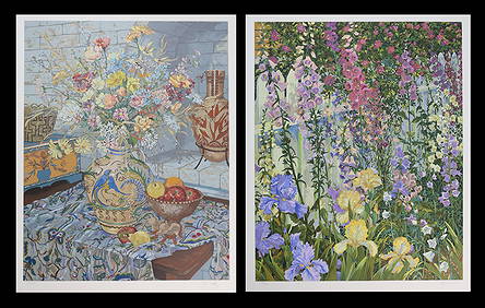 2 John Powell Serigraphs Flowers (1 of 12)