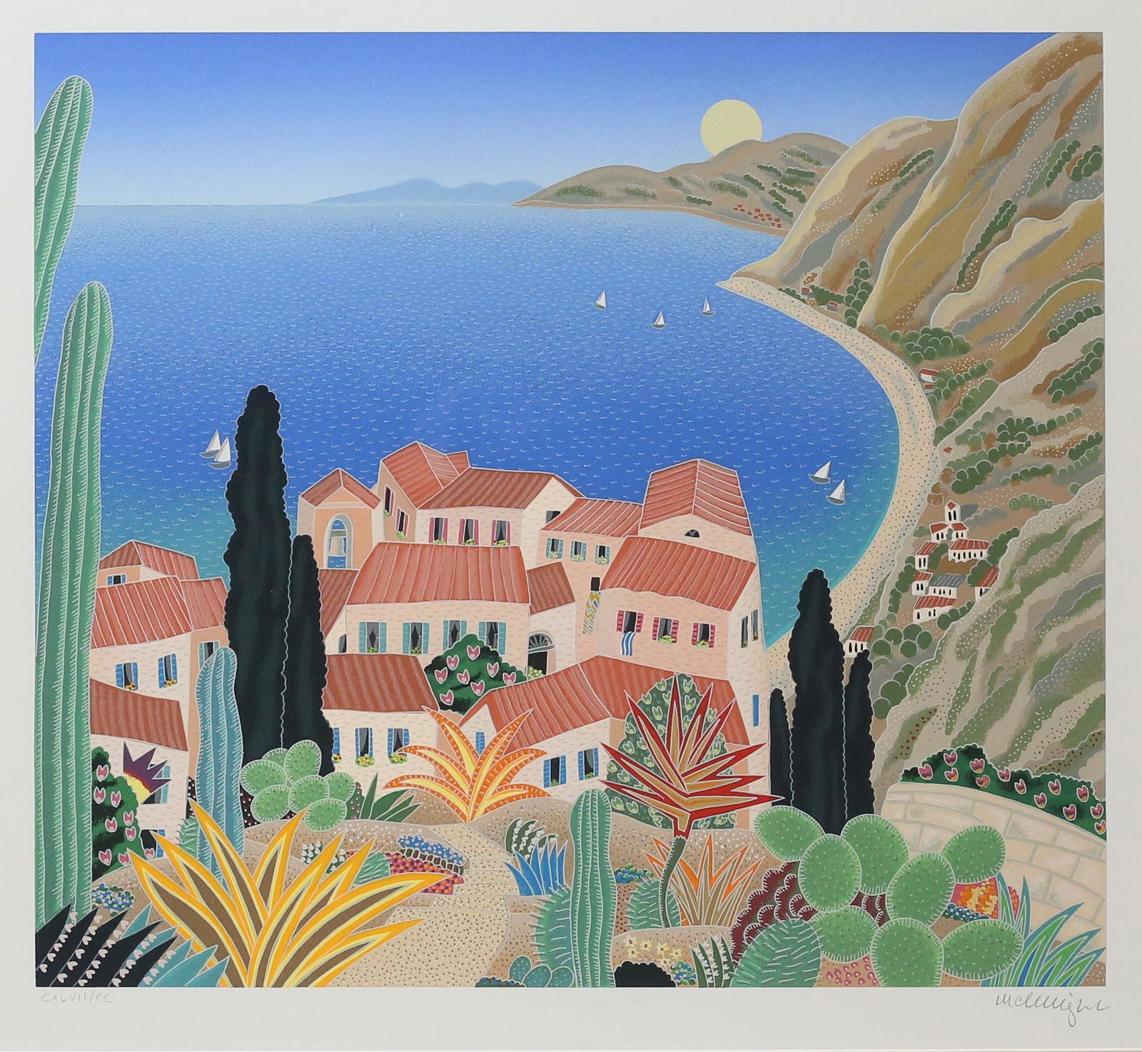 Thomas Mcknight Serigraph, La Cote D'Azur (1 of 6)