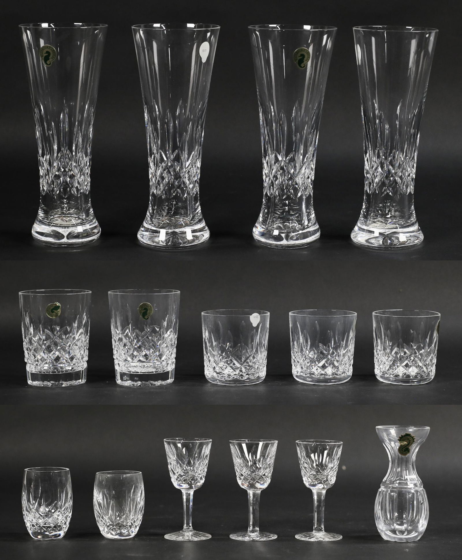 15 Waterford Lismore Glasses - 4 Pilsner 3 Tumbler (1 of 20)