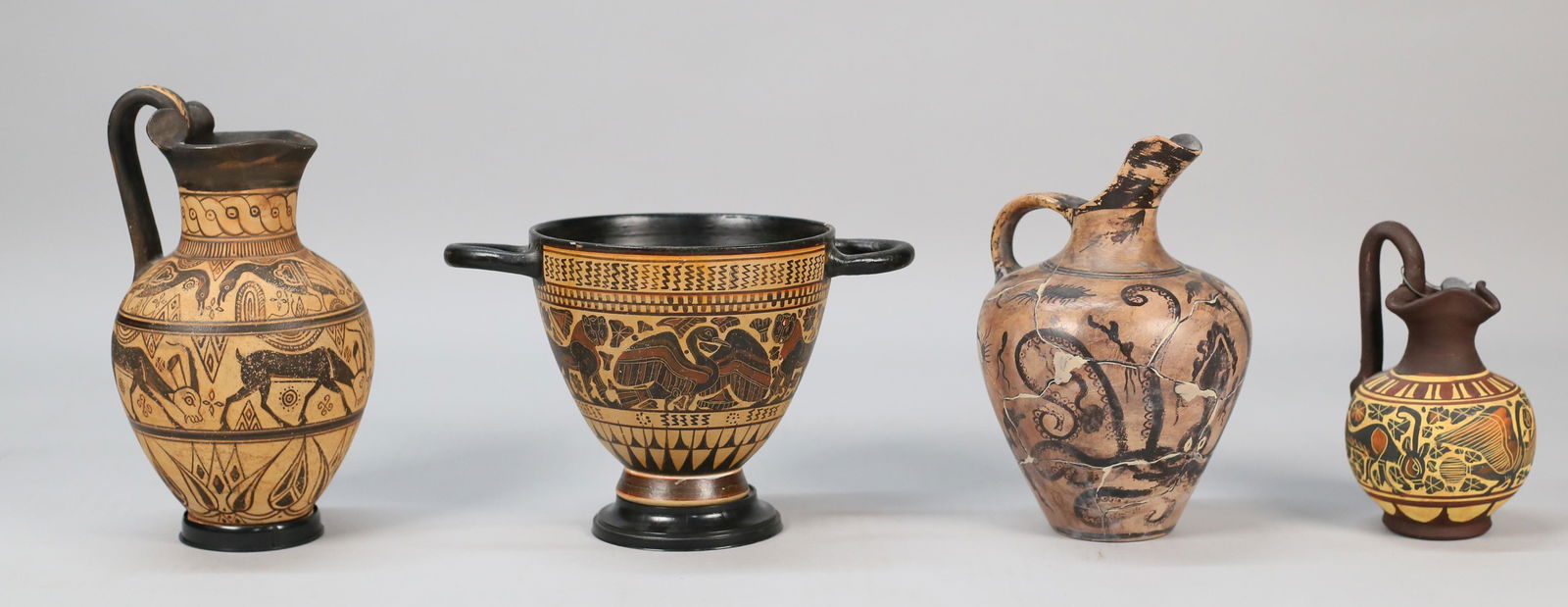 4 Reproduction Greek Pottery Vessels (1 of 20)