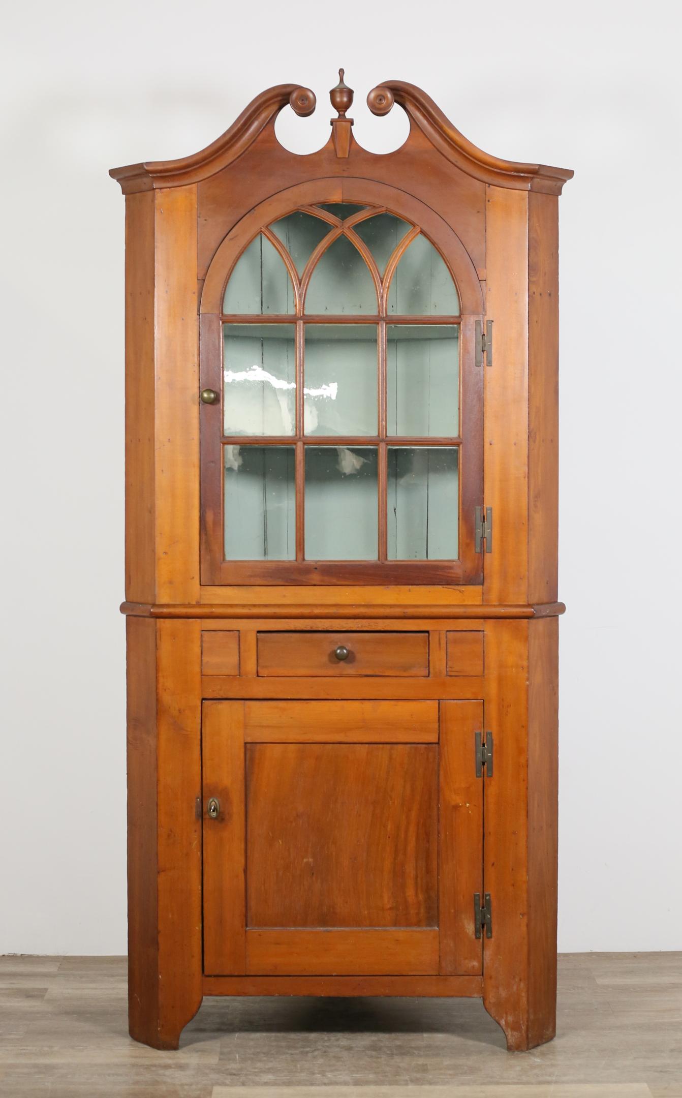 19th Century American Corner Cabinet (1 of 18)