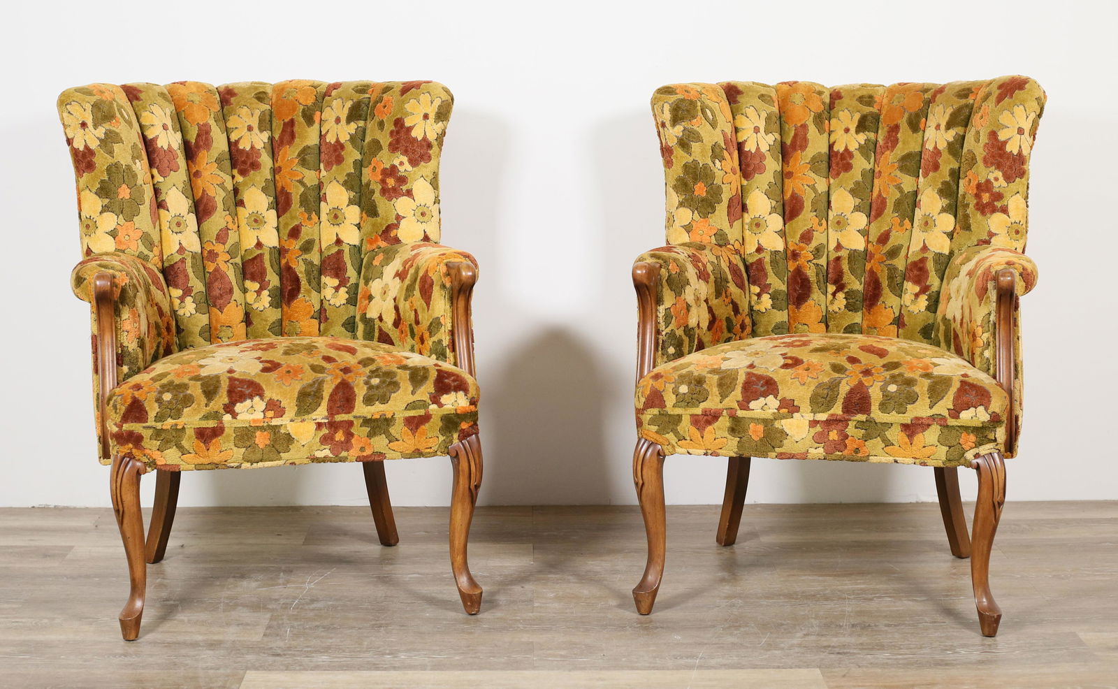 Pair of Art Deco Style Channel Back Lounge Chairs (1 of 17)