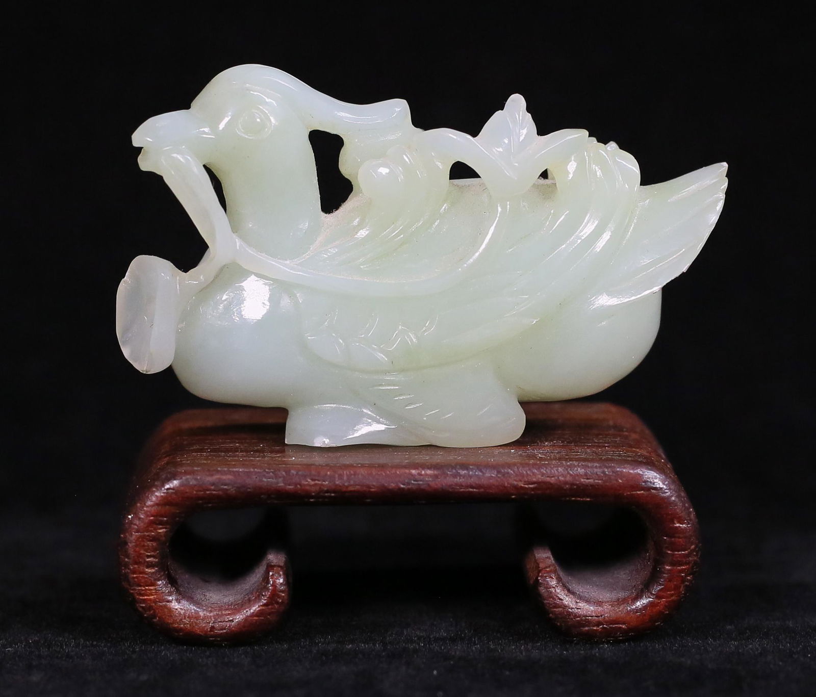 Carved Chinese Jade Duck (1 of 13)