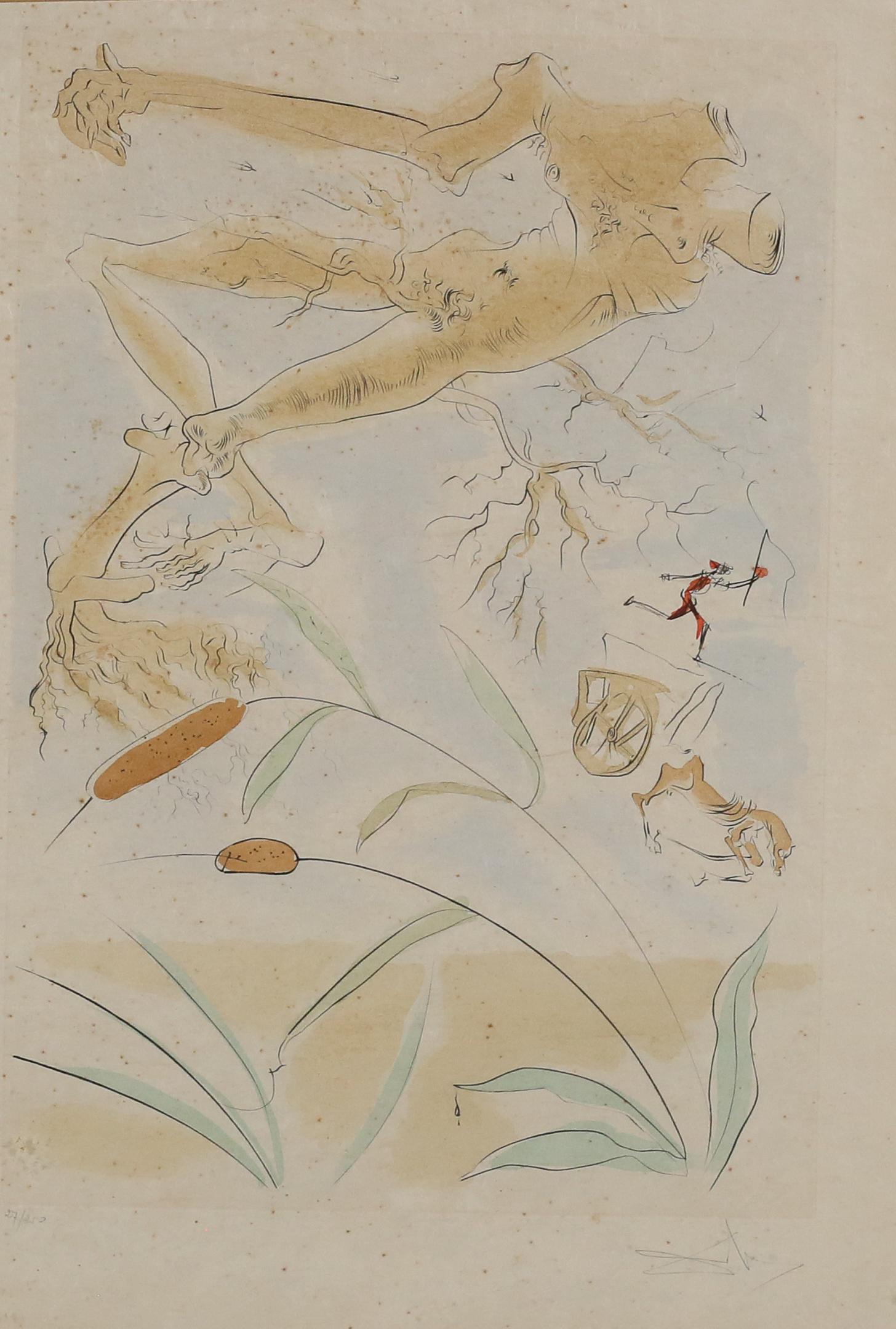After Salvador Dali Etching Le Chene et le Roseau (1 of 8)