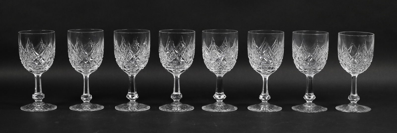 Set of 8 Baccarat Crystal Colbert Port Wines (1 of 8)