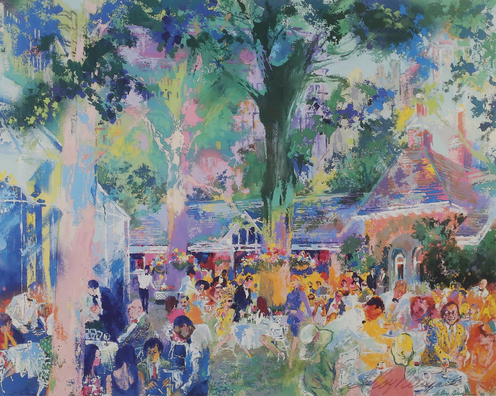 LeRoy Neiman Signed Print Tavern on the Green (1 of 6)