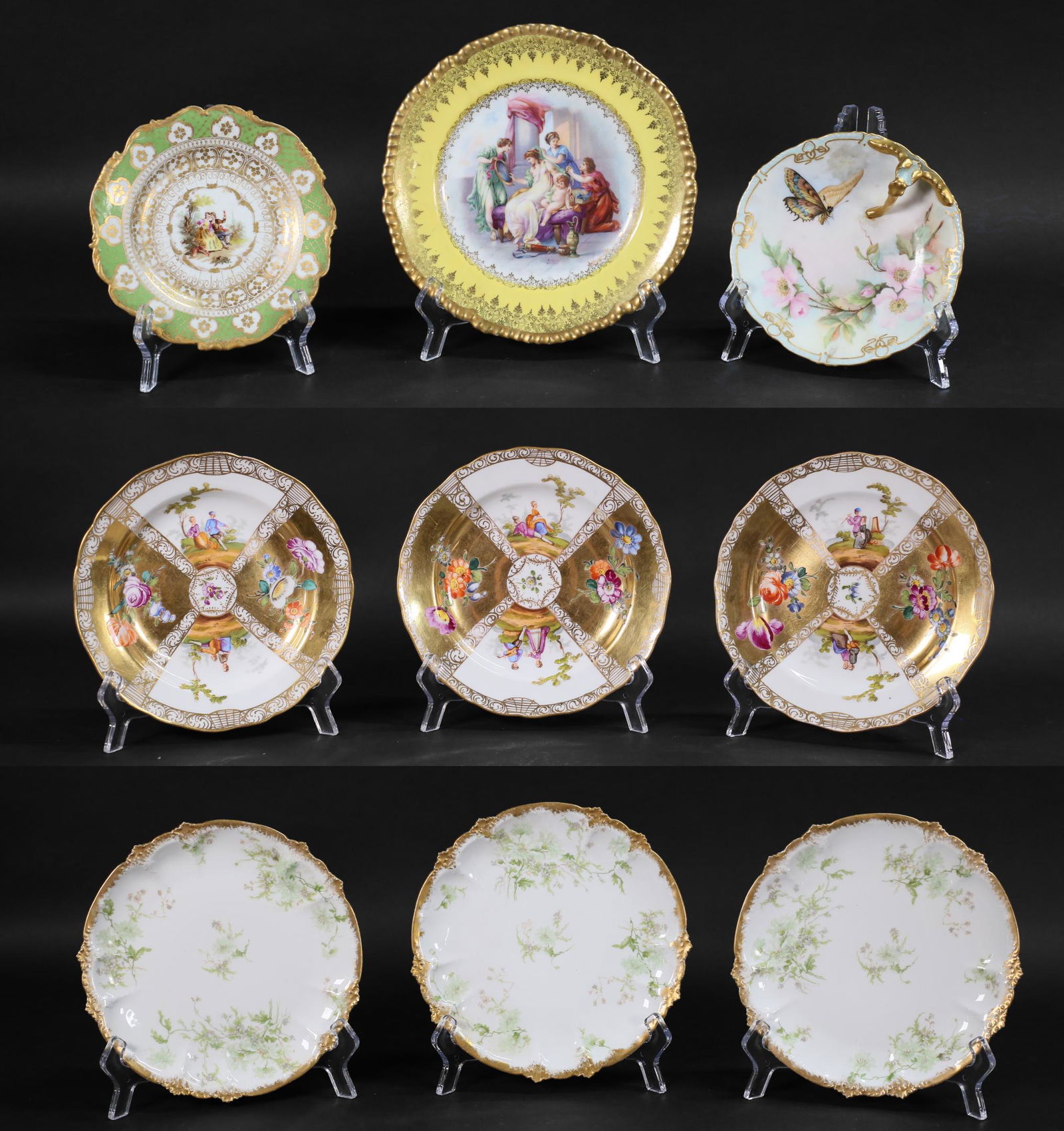 9 Pieces Continental Porcelain Meissen, Limoges (1 of 20)