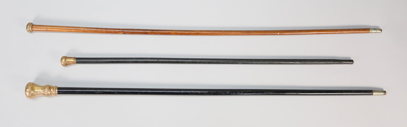 3 Presentation Canes With Rolled Gold Handles (1 of 14)