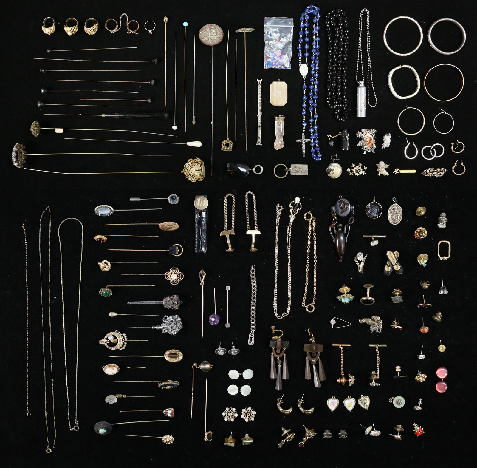 Lot of Costume Jewelry & Hat Pins (1 of 20)