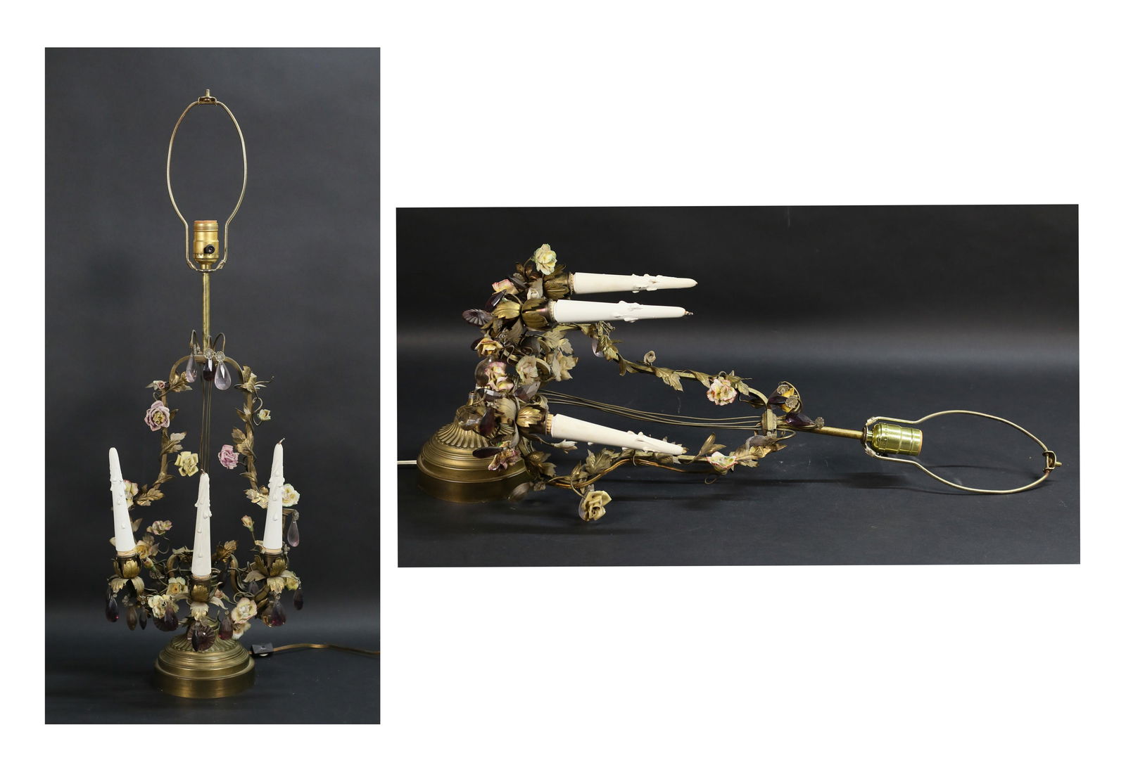 Pair of French Hollywood Regency Lamps (1 of 18)