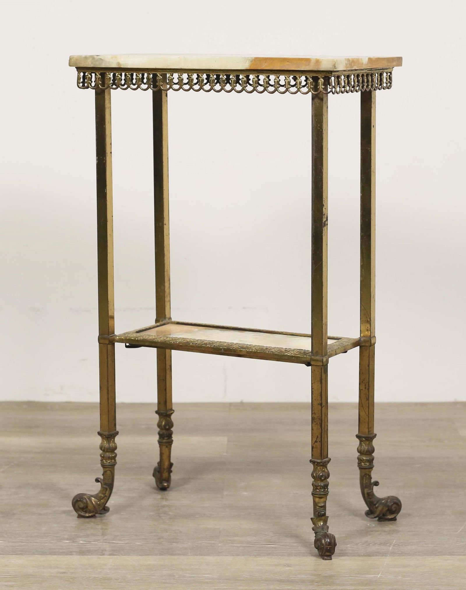 Victorian Brass and Marble Plant Stand (1 of 14)