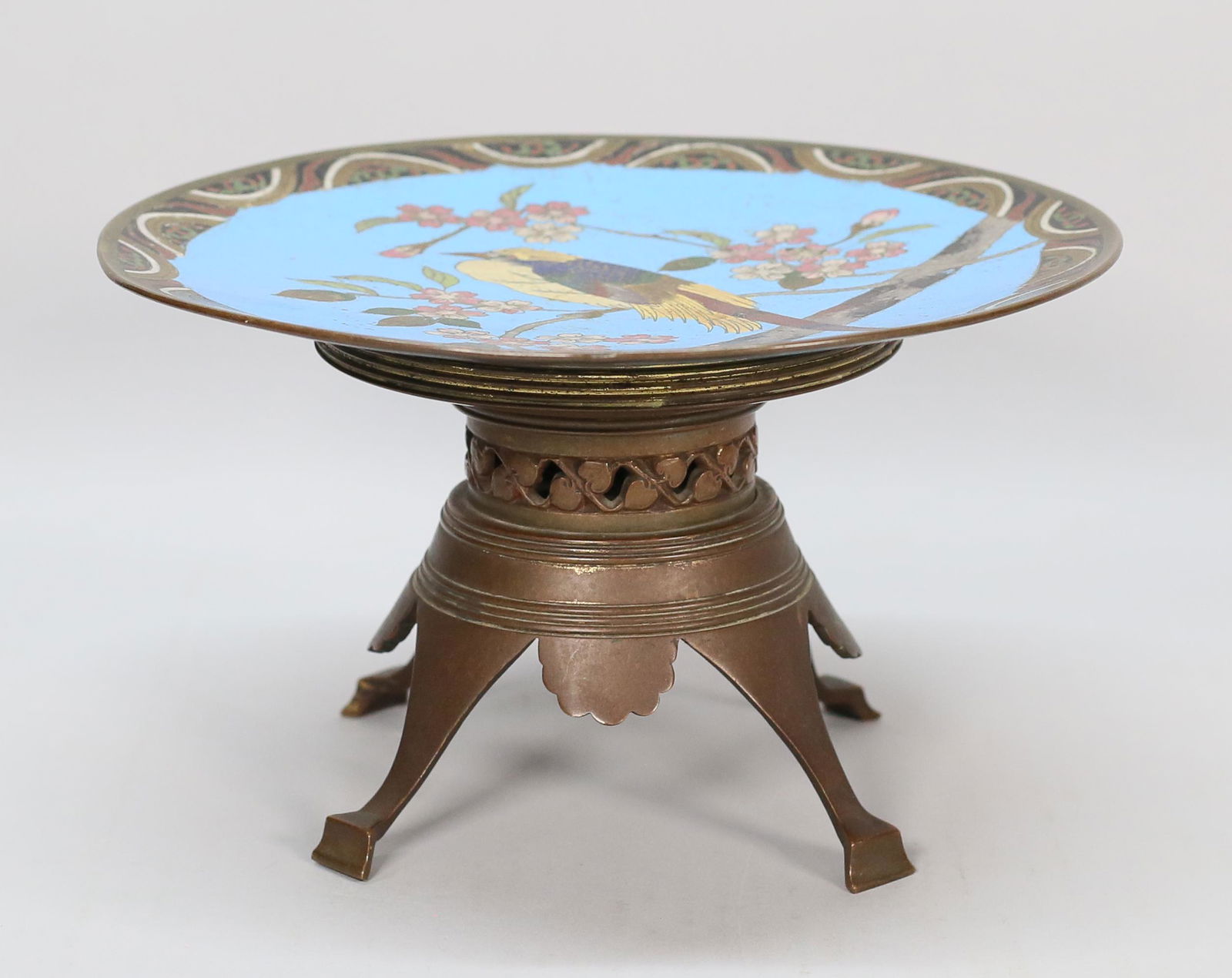 Chinese Cloisonne & Bronze Offering Dish (1 of 11)