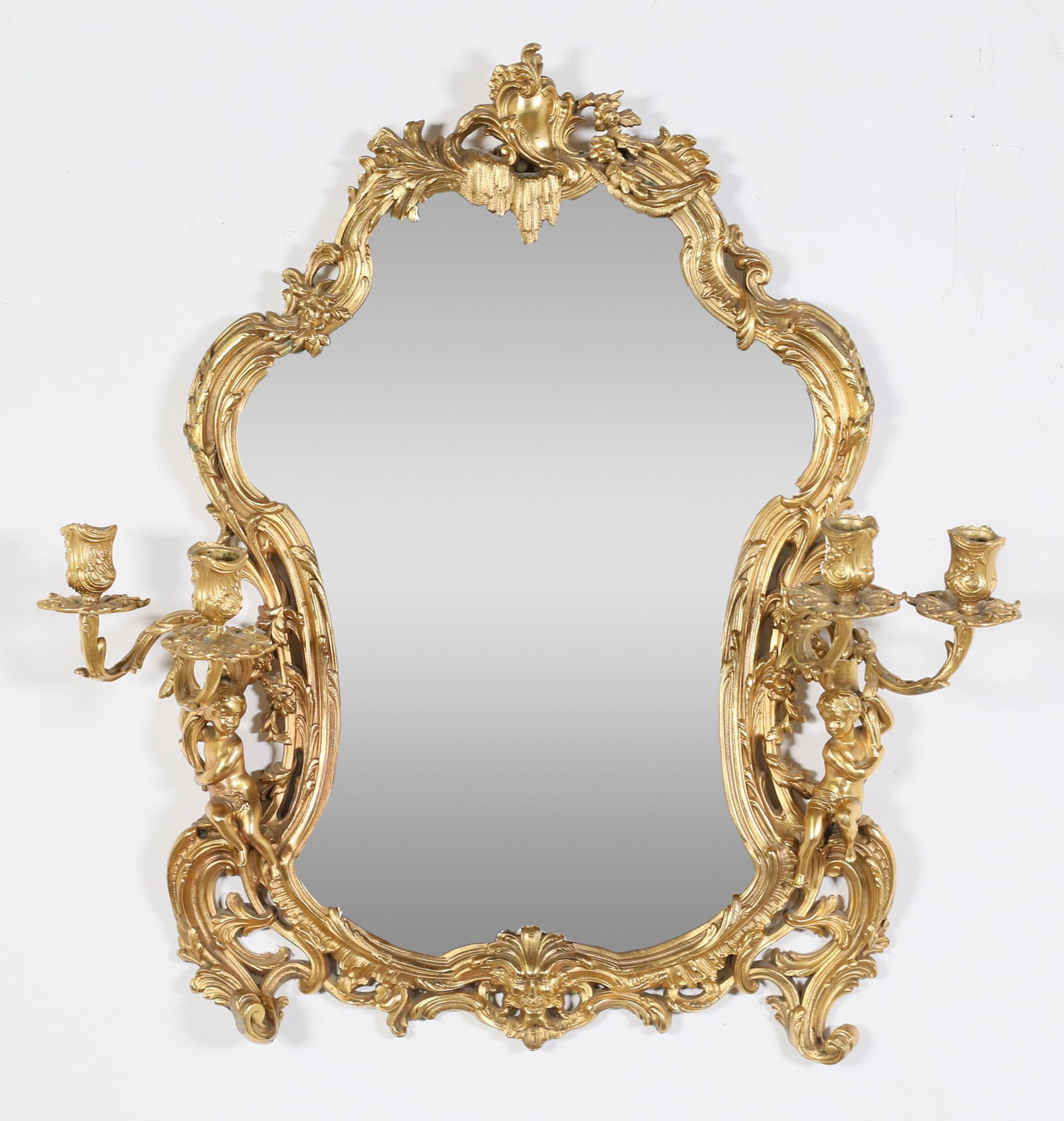 Louis XV Style Gilt Bronze Mirror (1 of 15)