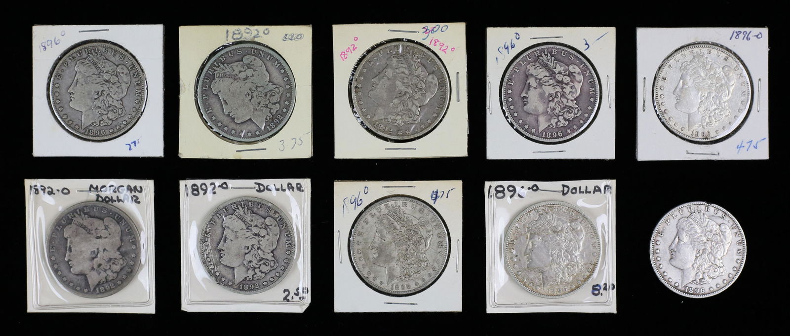 10 1892 And 1896 Morgan Silver Dollars (1 of 20)