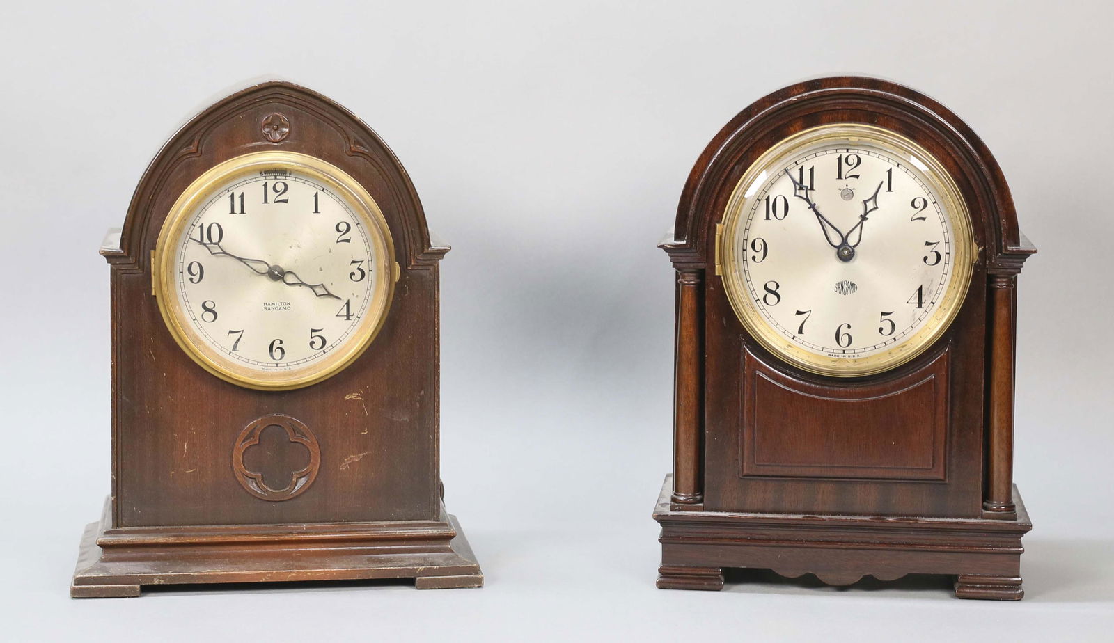 2 Hamilton Sangamo Electric Mantel Clocks (1 of 19)