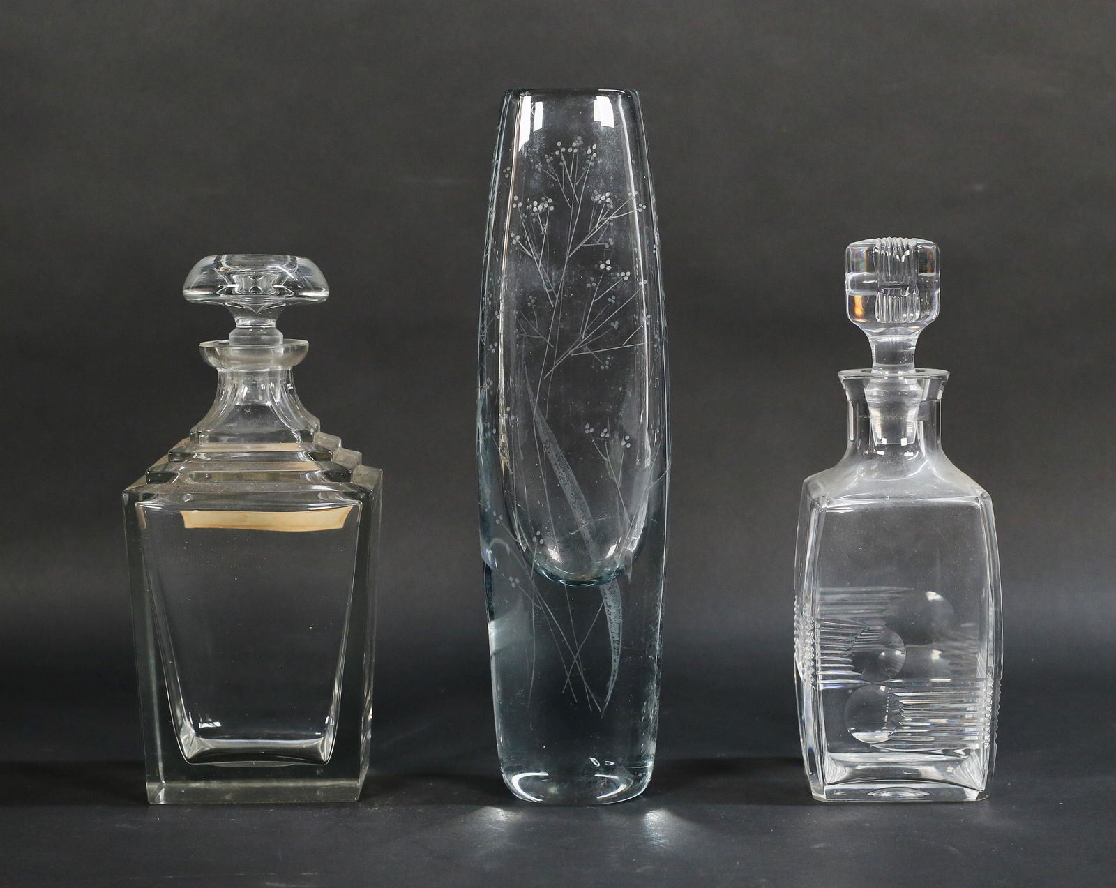 Art Glass Vase & 2 Decanters (1 of 19)