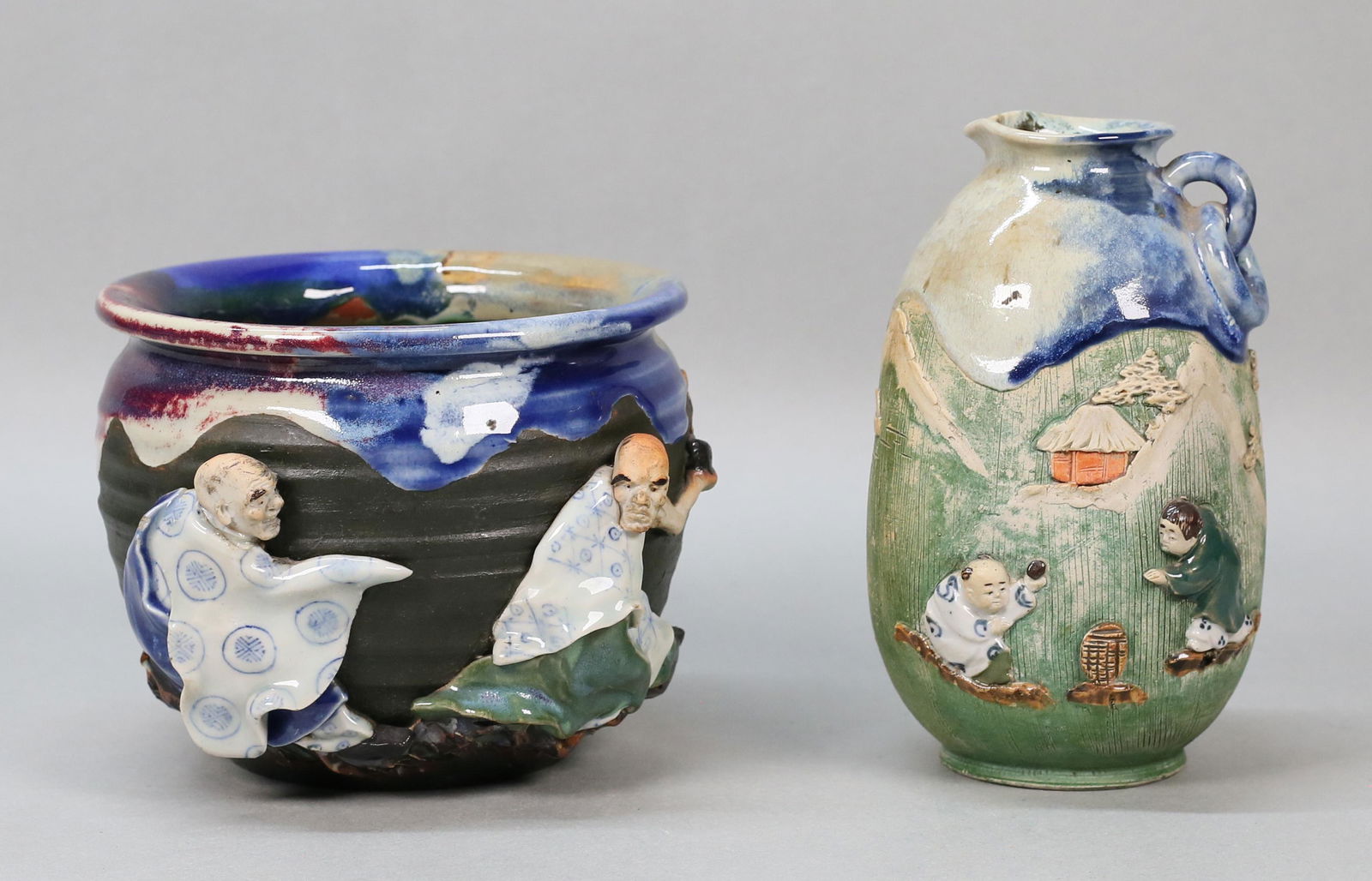 Sumida Pottery Pitcher & Jardiniere (1 of 20)