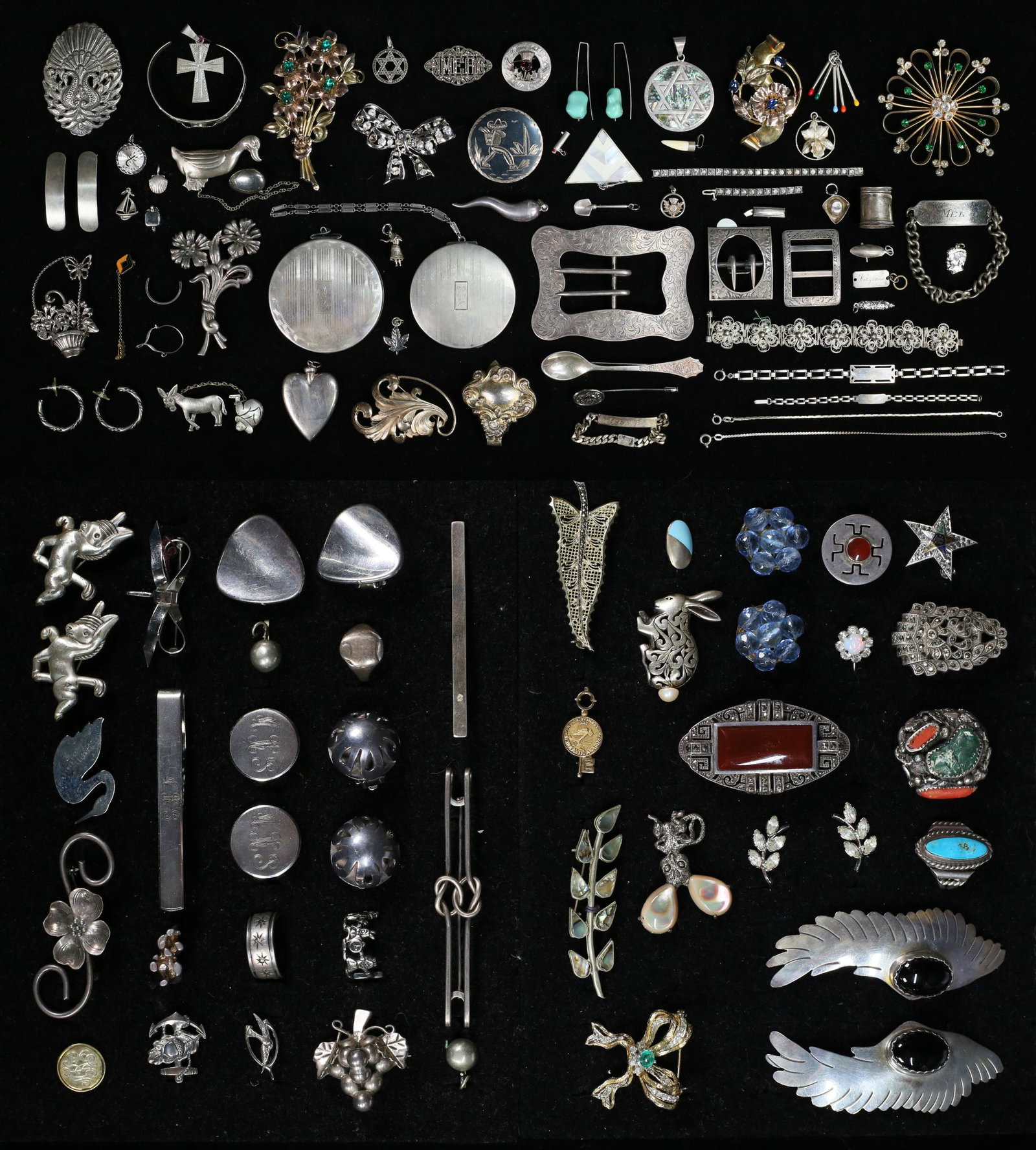 Lot of Sterling Silver Jewelry and Accessories (1 of 20)