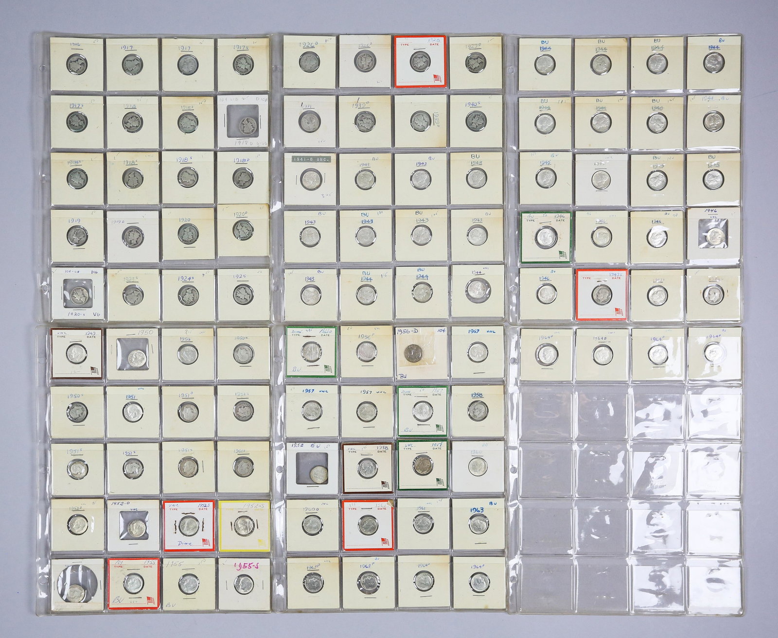 104 Mercury And Roosevelt Dimes (1 of 20)