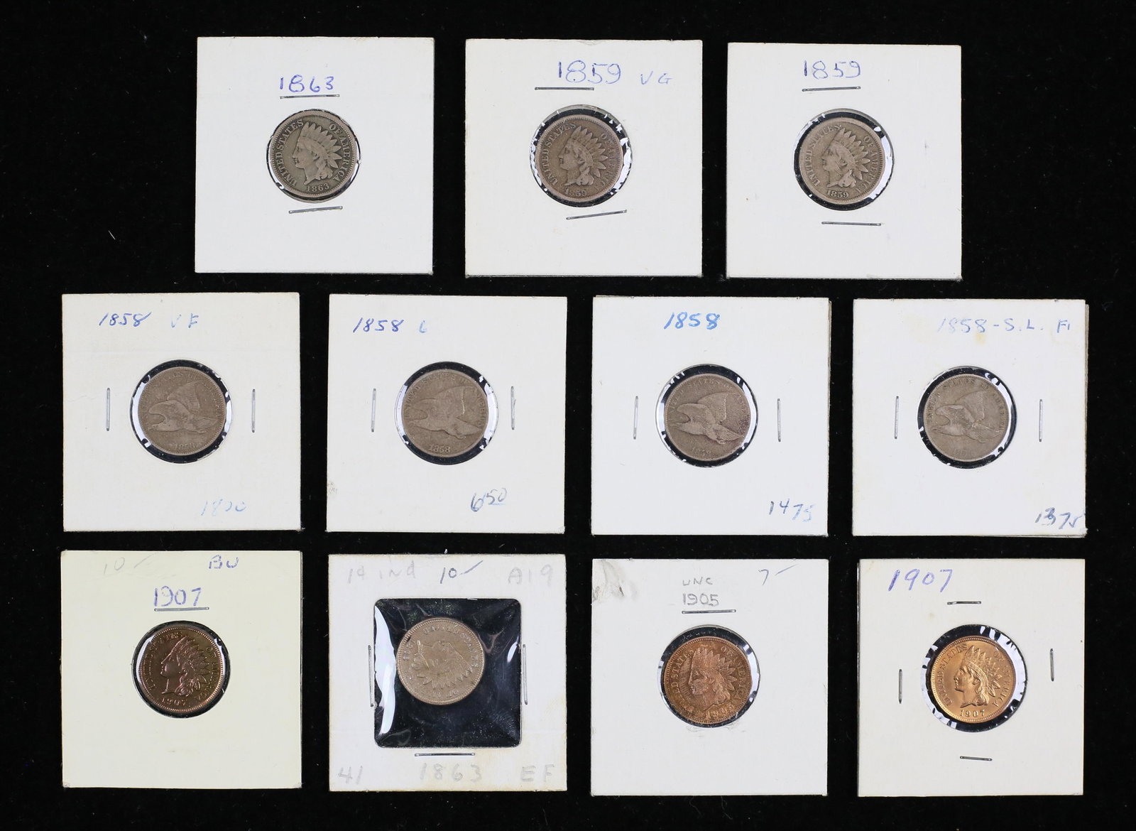 Flying Eagle And Indian Cents (1 of 18)