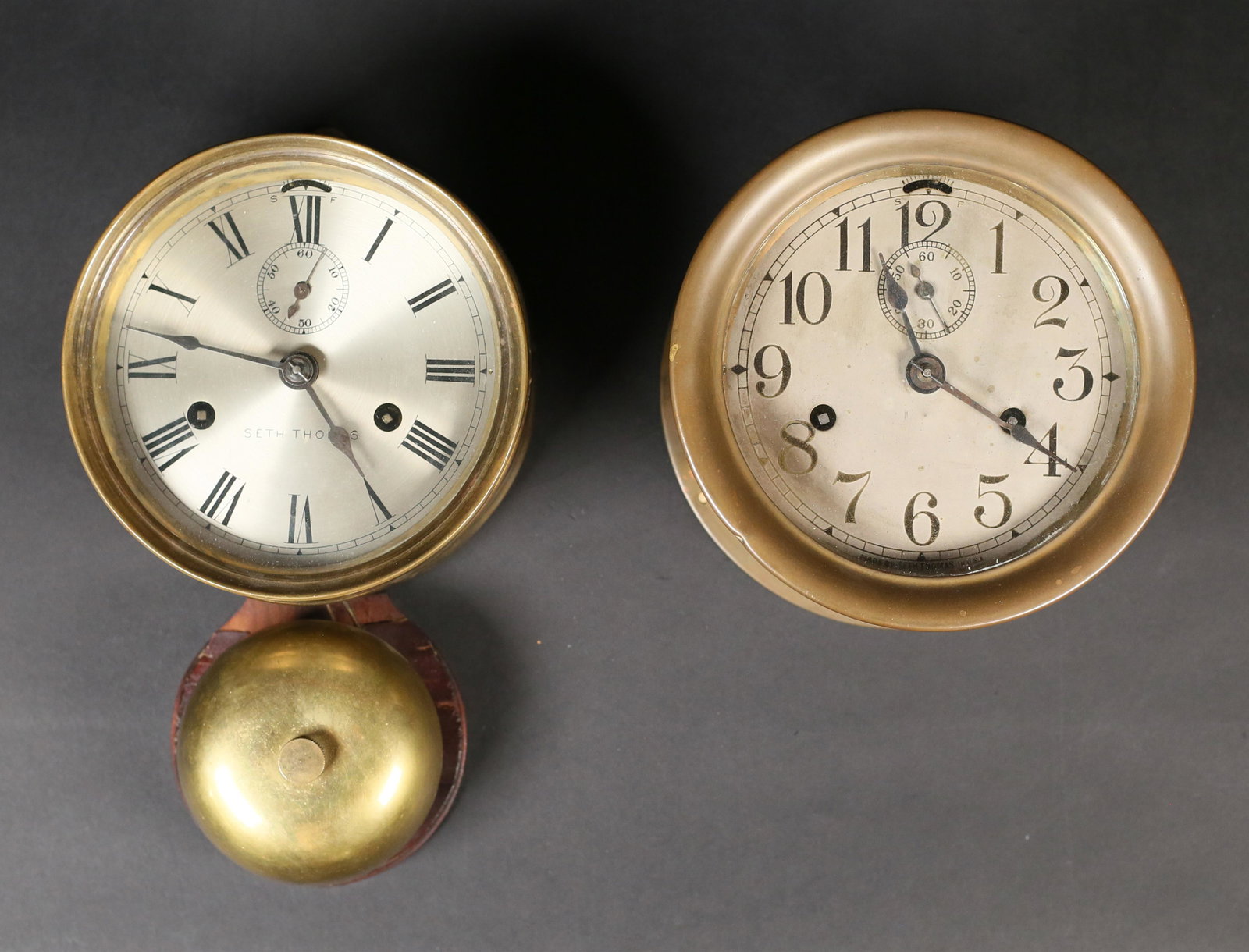 2 Seth Thomas Ship's Bell Clocks (1 of 16)