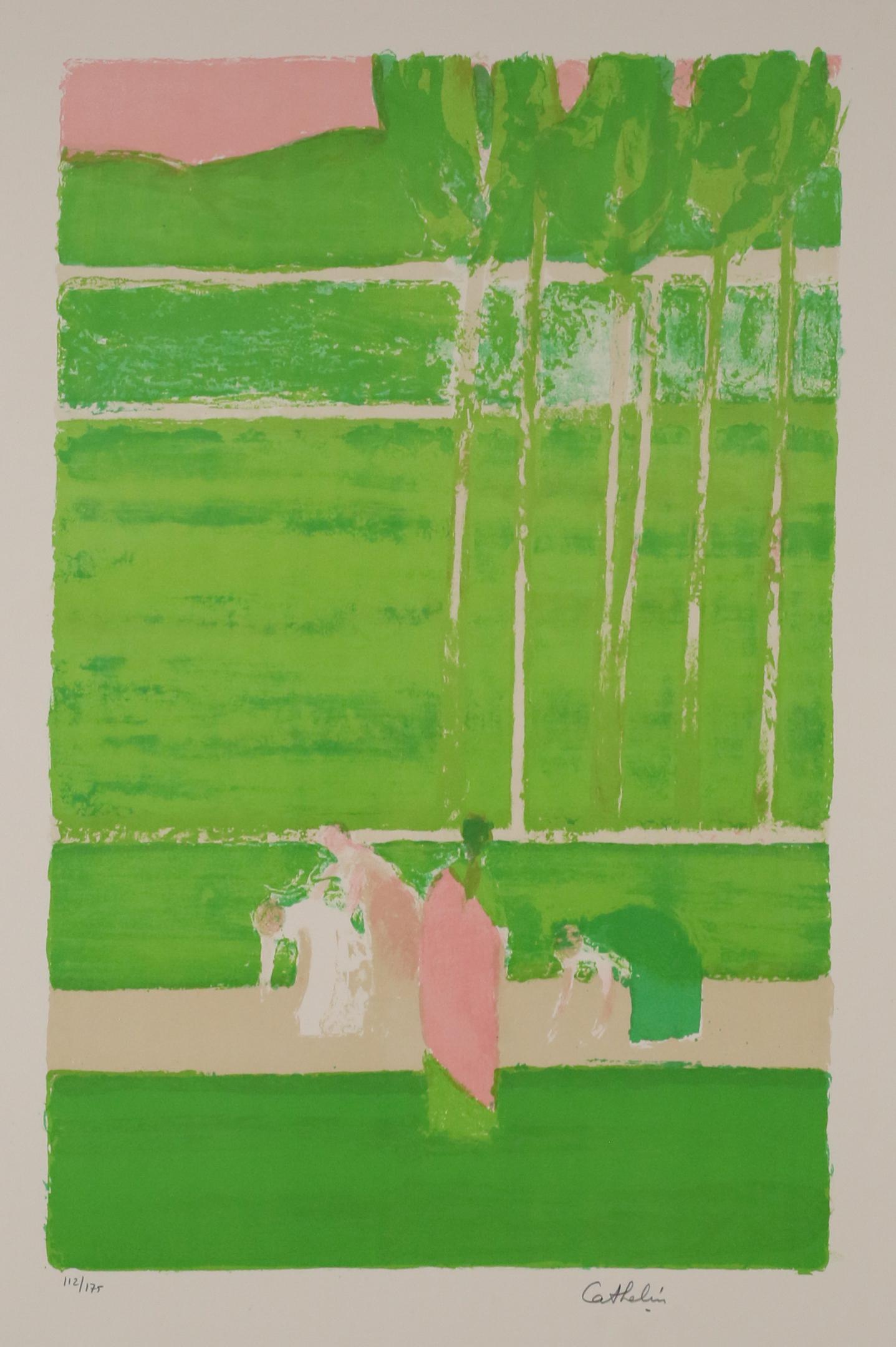 Bernard Cathelin Lithograph In the Park (1 of 7)