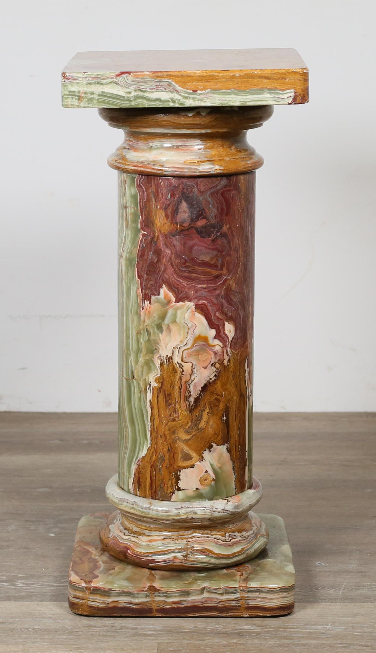 Italian Style Green Onyx Sculpture Pedestal (1 of 6)