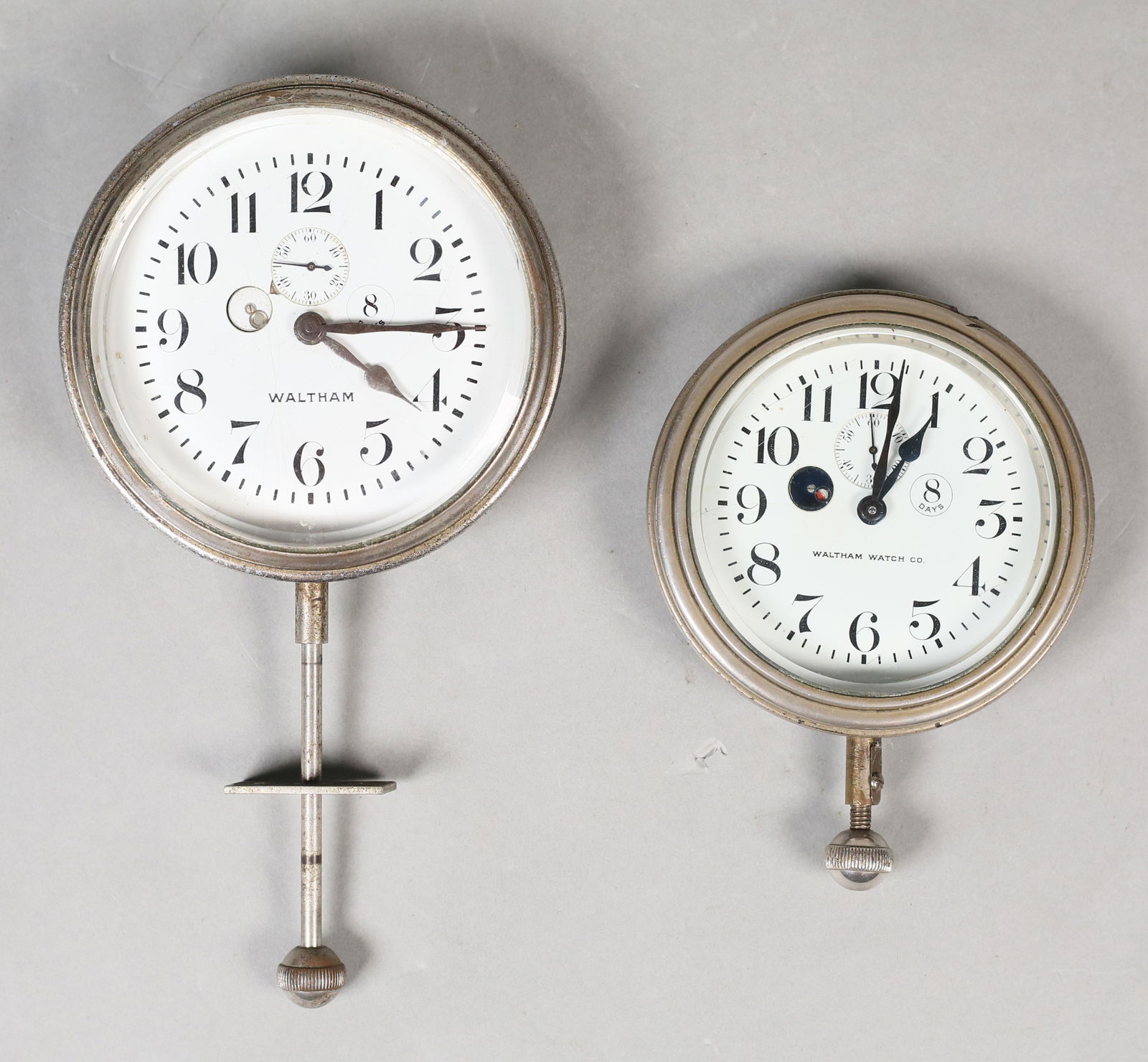 2 Waltham 8 Days Automobile Clocks (1 of 8)