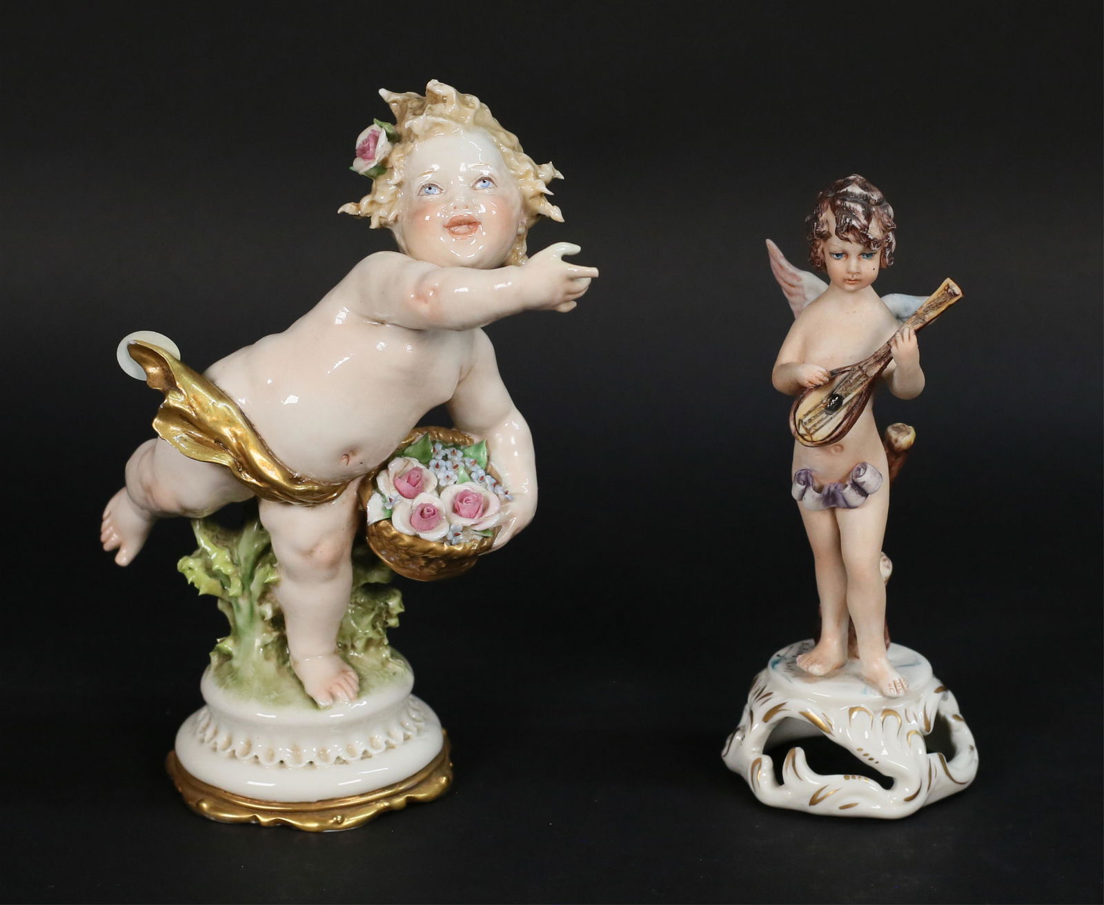 2 Capodimonte Porcelain Cherub Figurines (1 of 19)