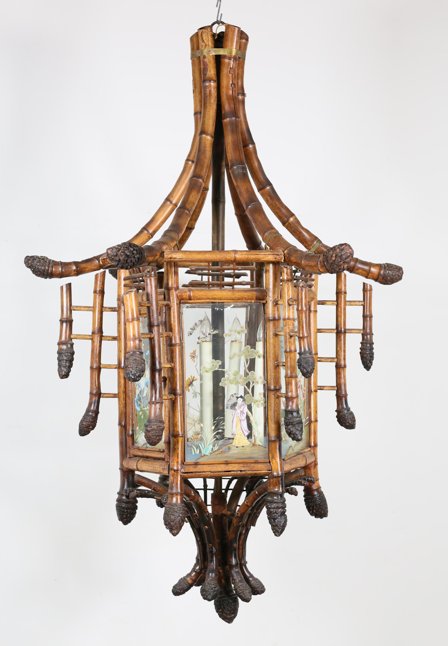 Bamboo pagoda chandelier online