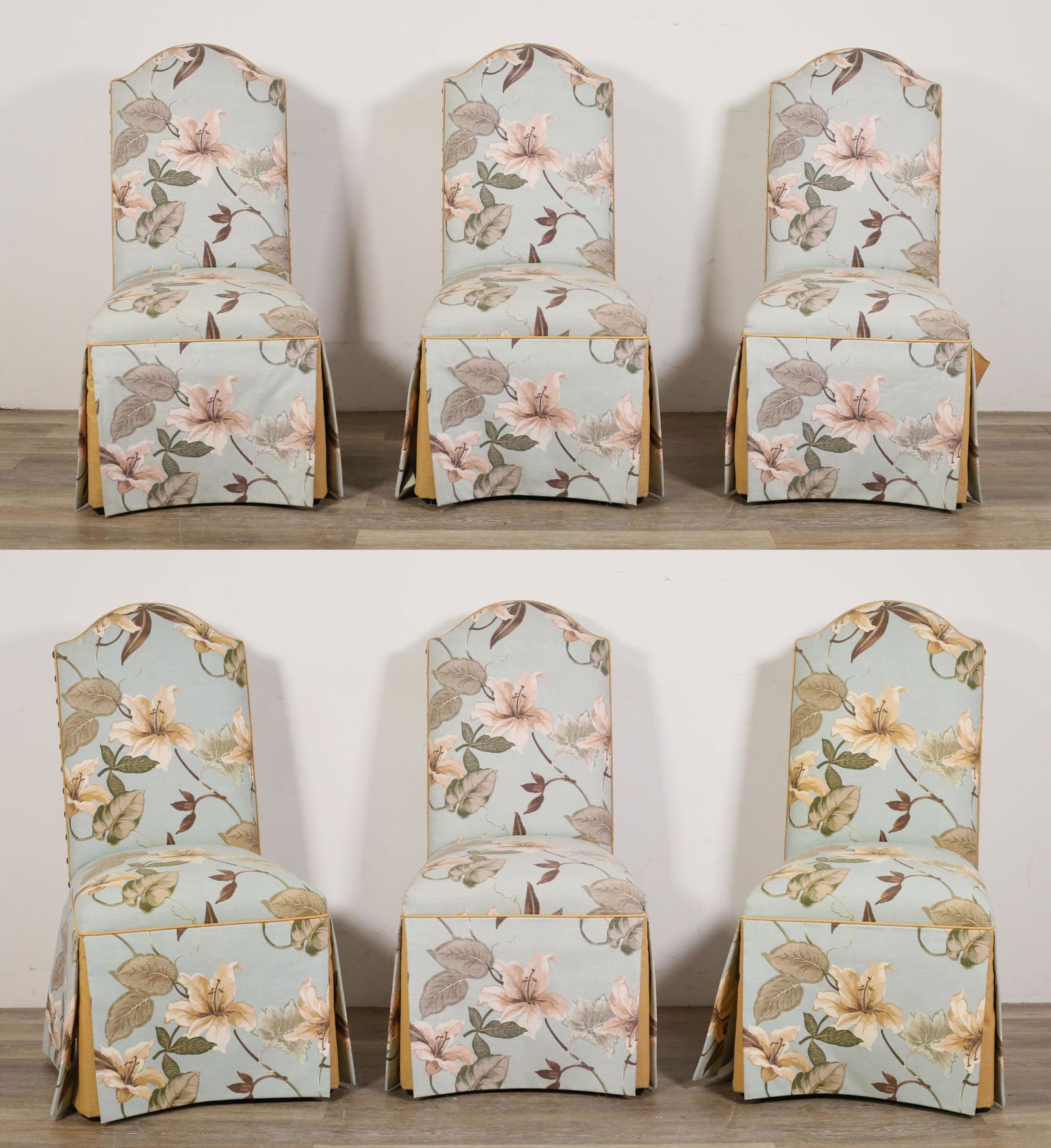 Six Hollywood Regency Style Dining Chairs (1 of 20)