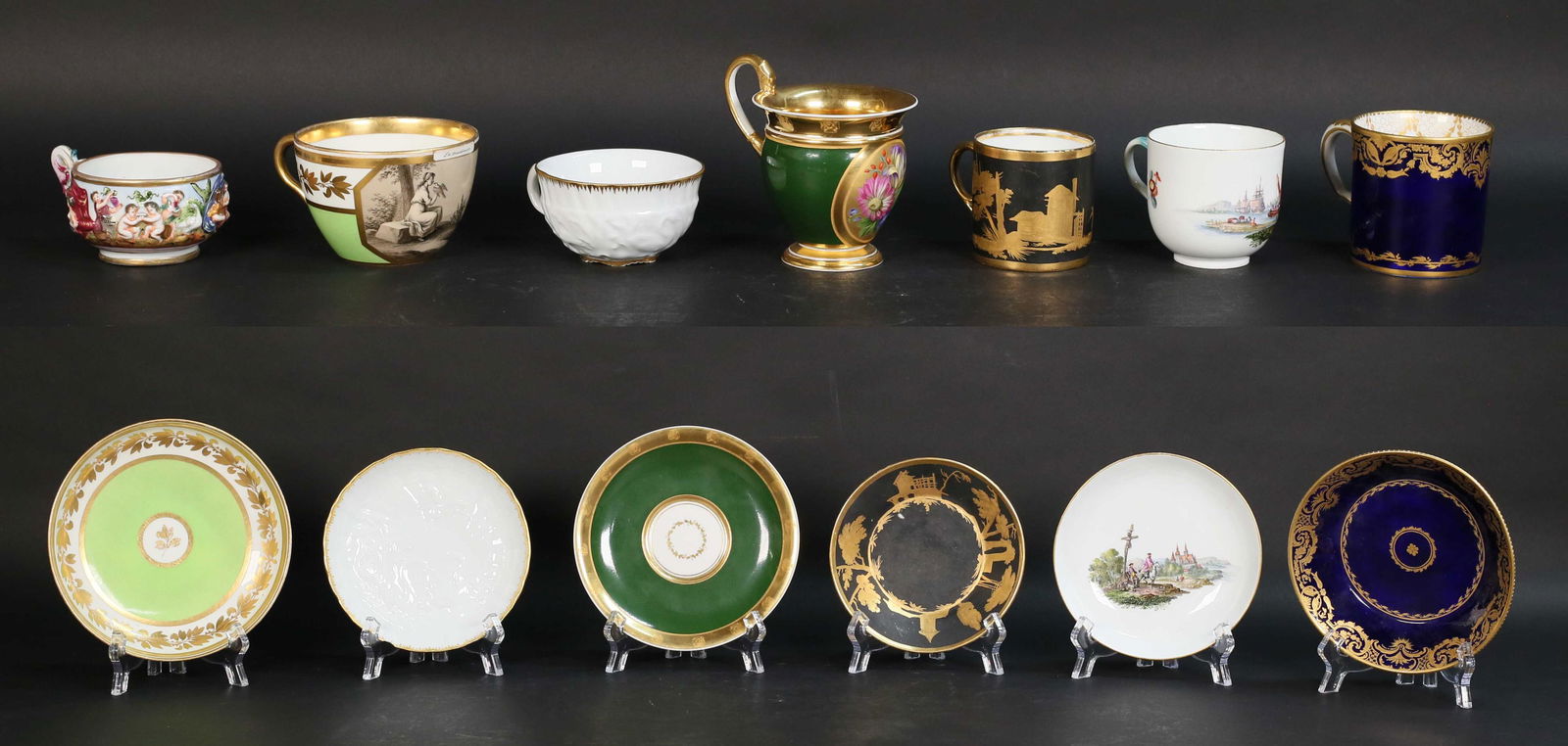 7 Porcelain Cups & Saucers Including Meissen (1 of 20)