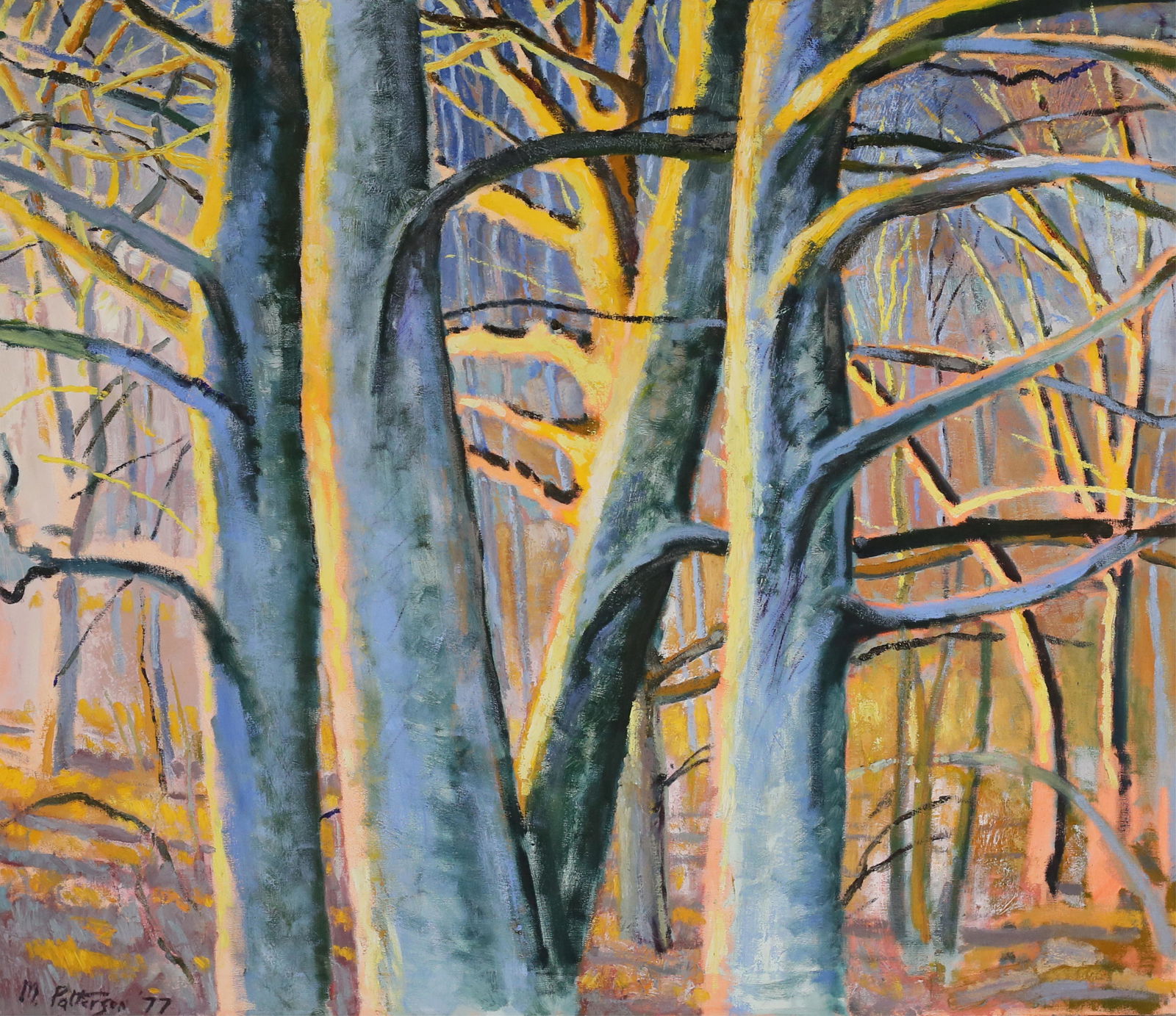 Michael Patterson Oil on Canvas Trees (1 of 5)