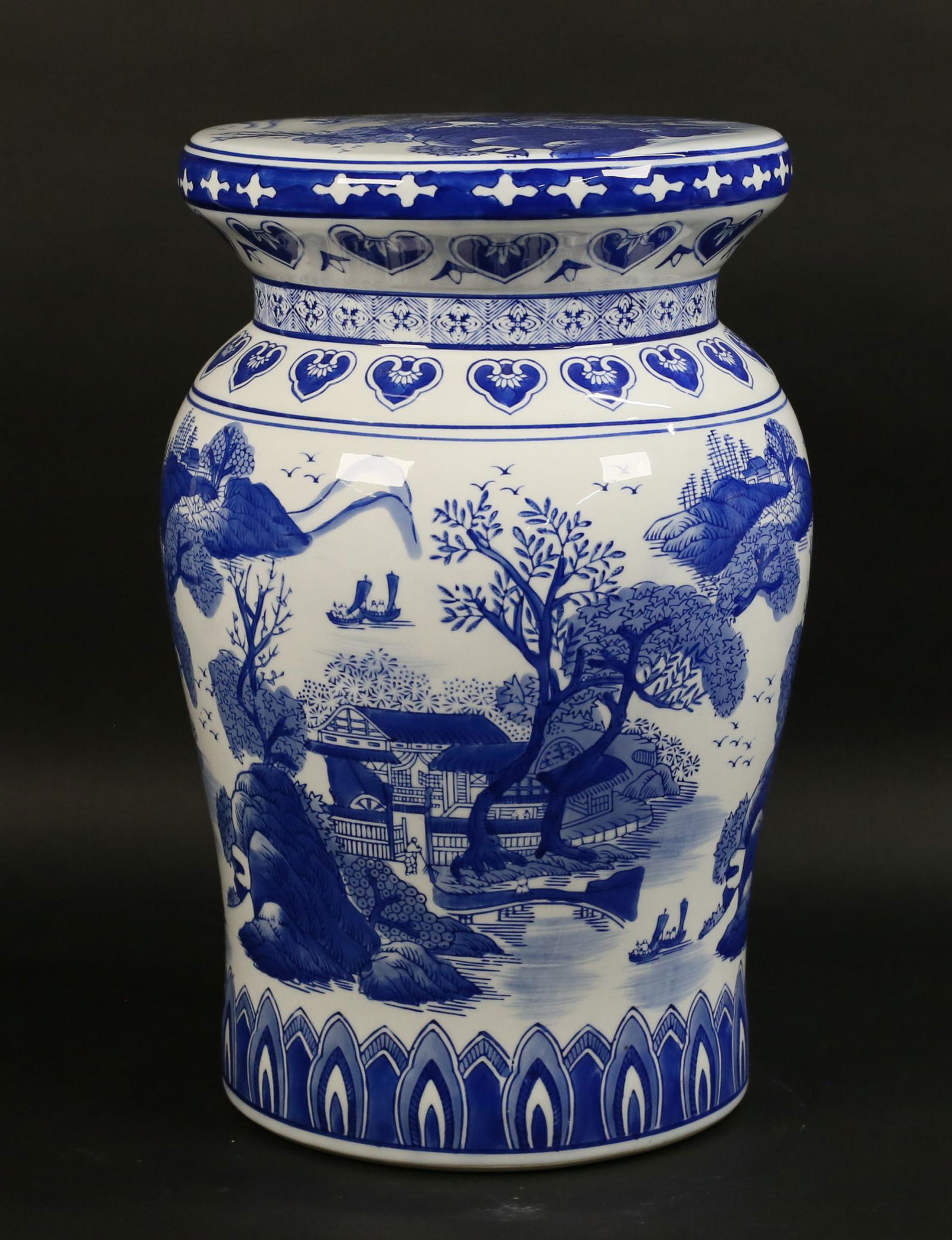 Chinese Blue & White Porcelain Garden Seat (1 of 10)