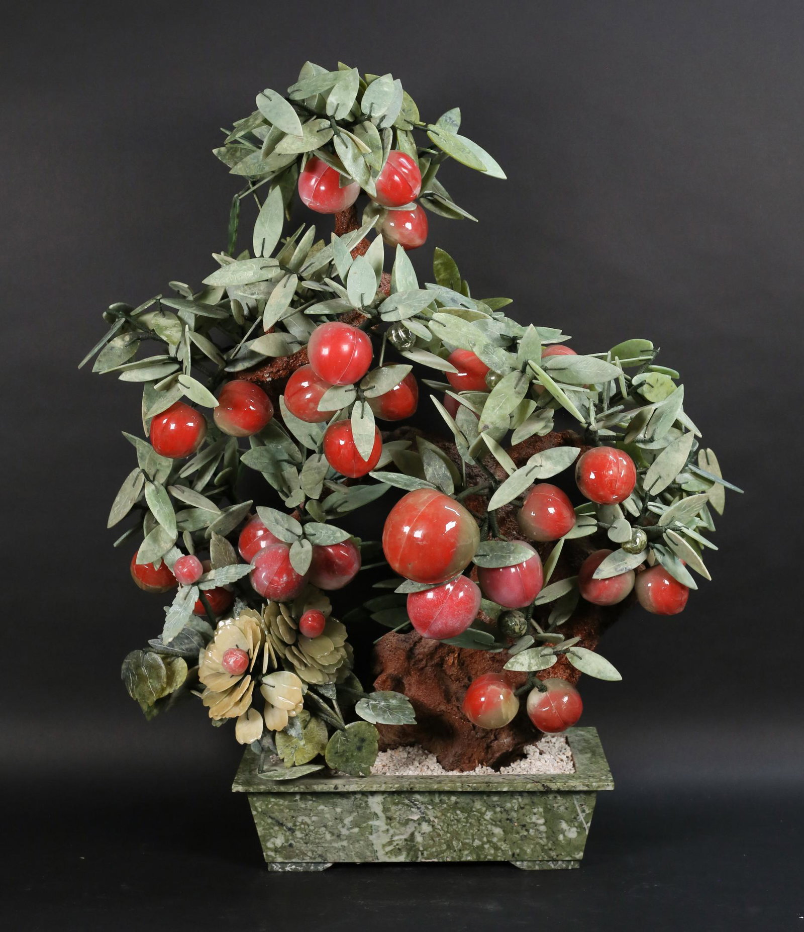 Large Chinese Hardstone Fruit Tree (1 of 14)