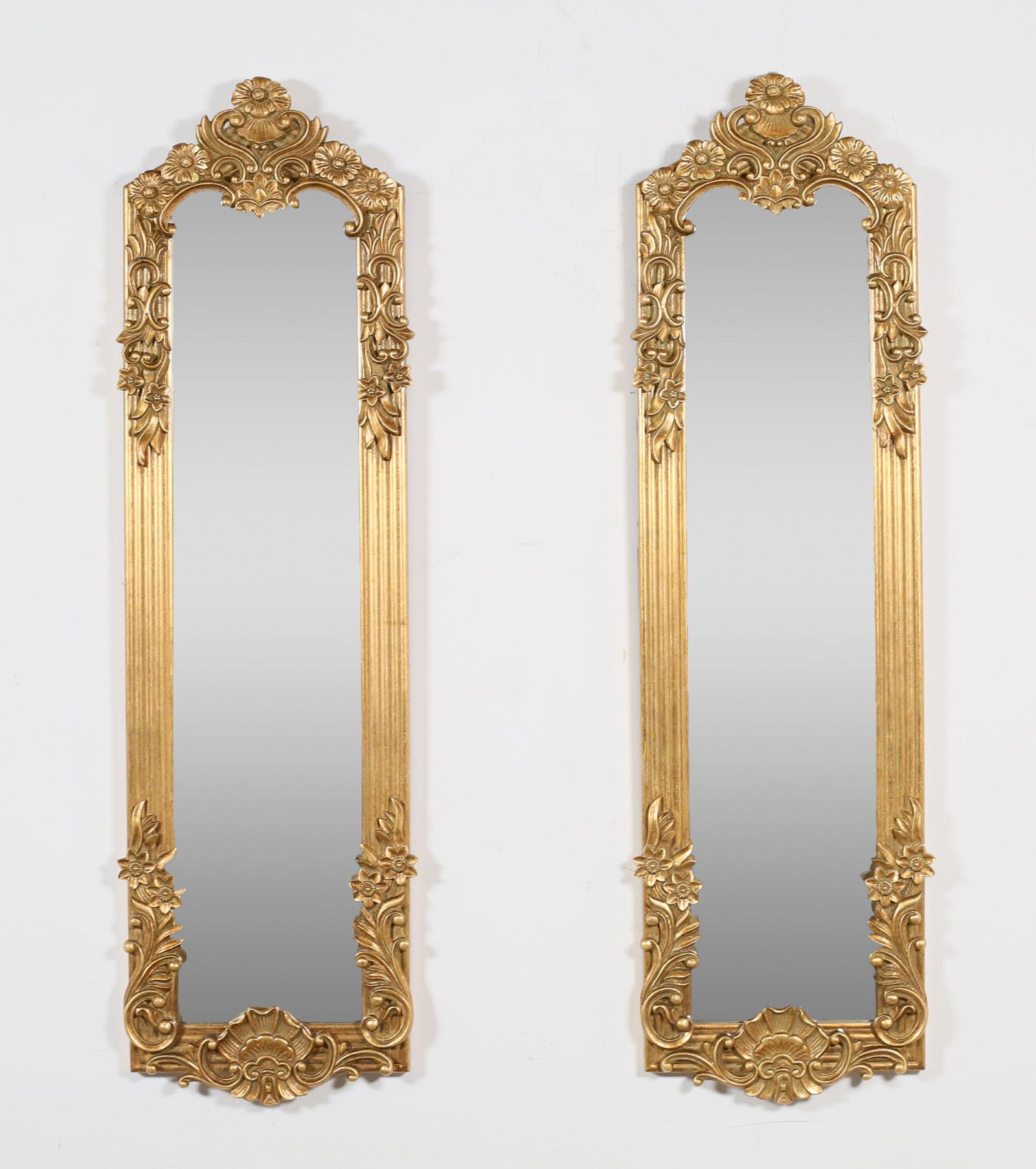 Pair of Rococo Revival Style Hall Mirrors (1 of 6)