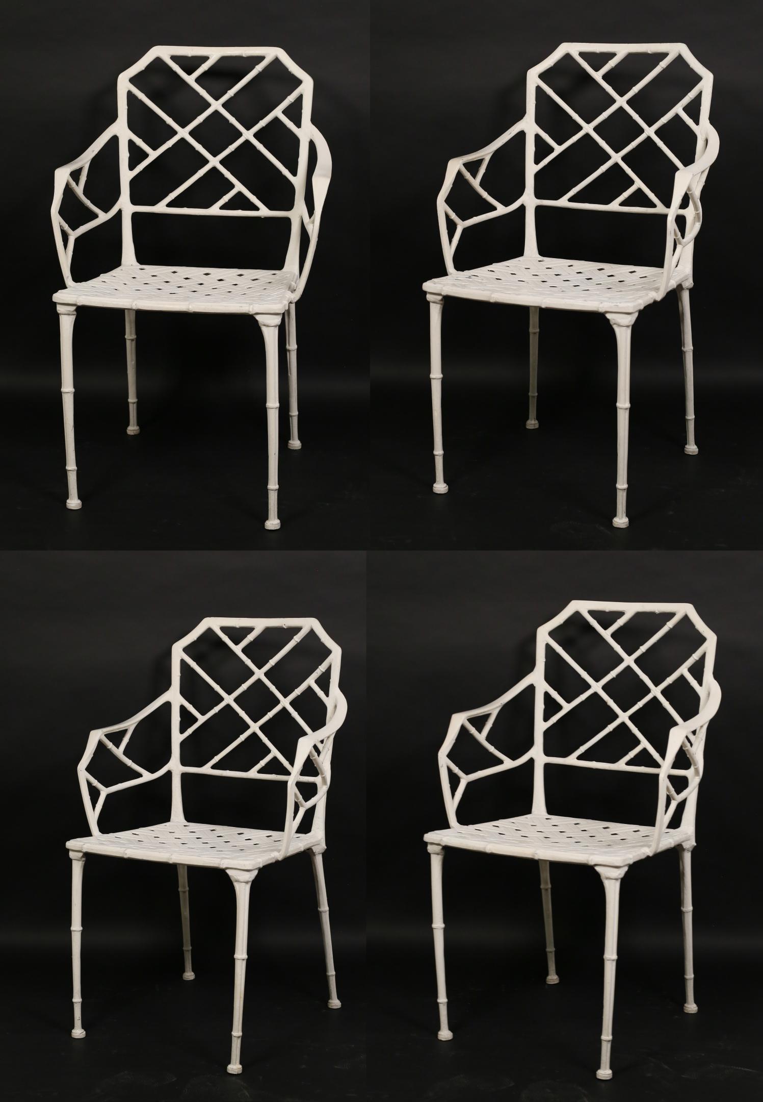Four Mid Century Chinese Chippendale Style Chairs (1 of 20)