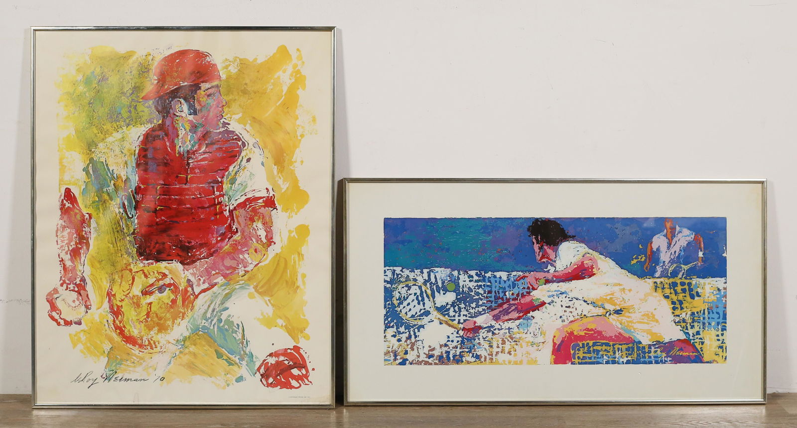 2 LeRoy Neiman Sports Prints Baseball & Tennis (1 of 11)