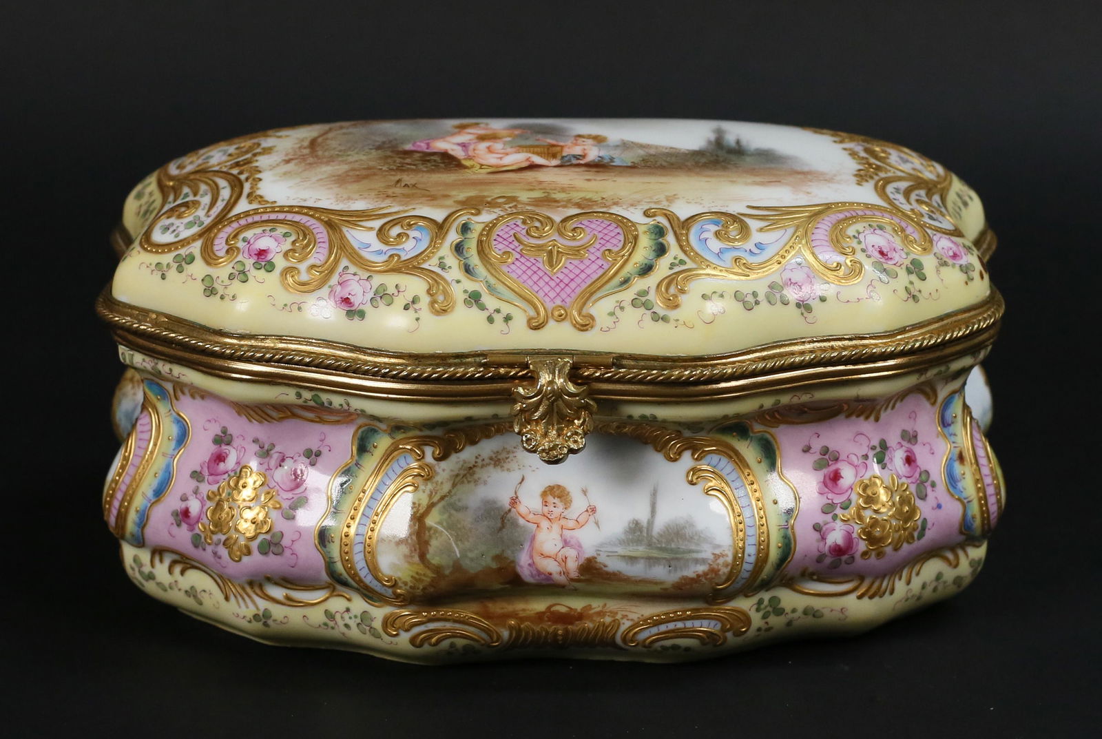 Sevres Style Porcelain Box Signed Max (1 of 15)