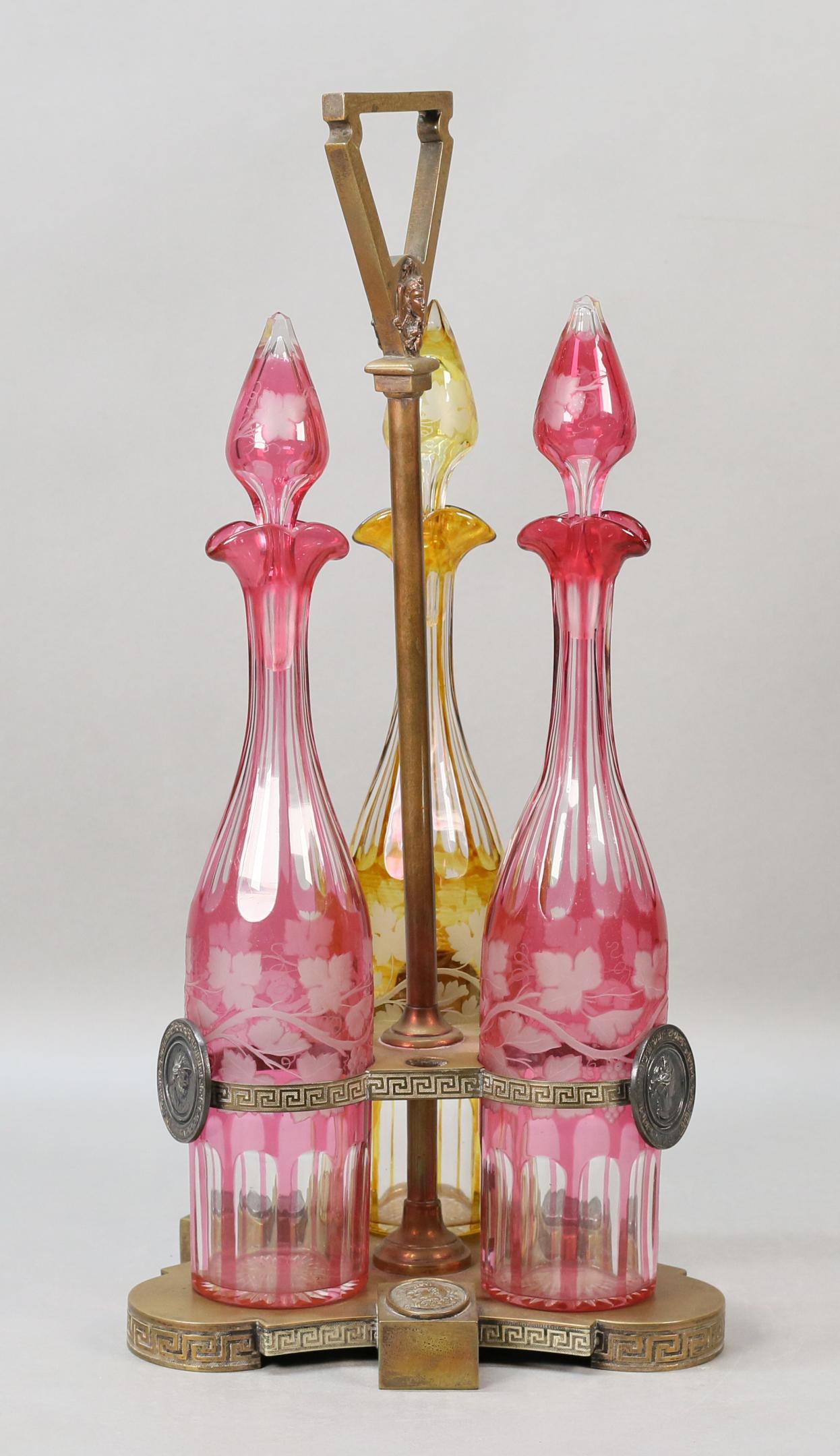 Bohemian Glass Triple Cruet Set (1 of 20)