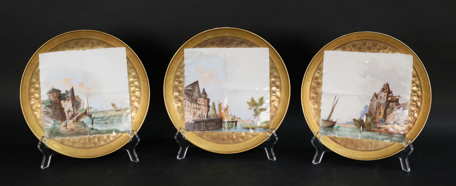 3 Haviland Limoges Harbor Scene Plates (1 of 16)