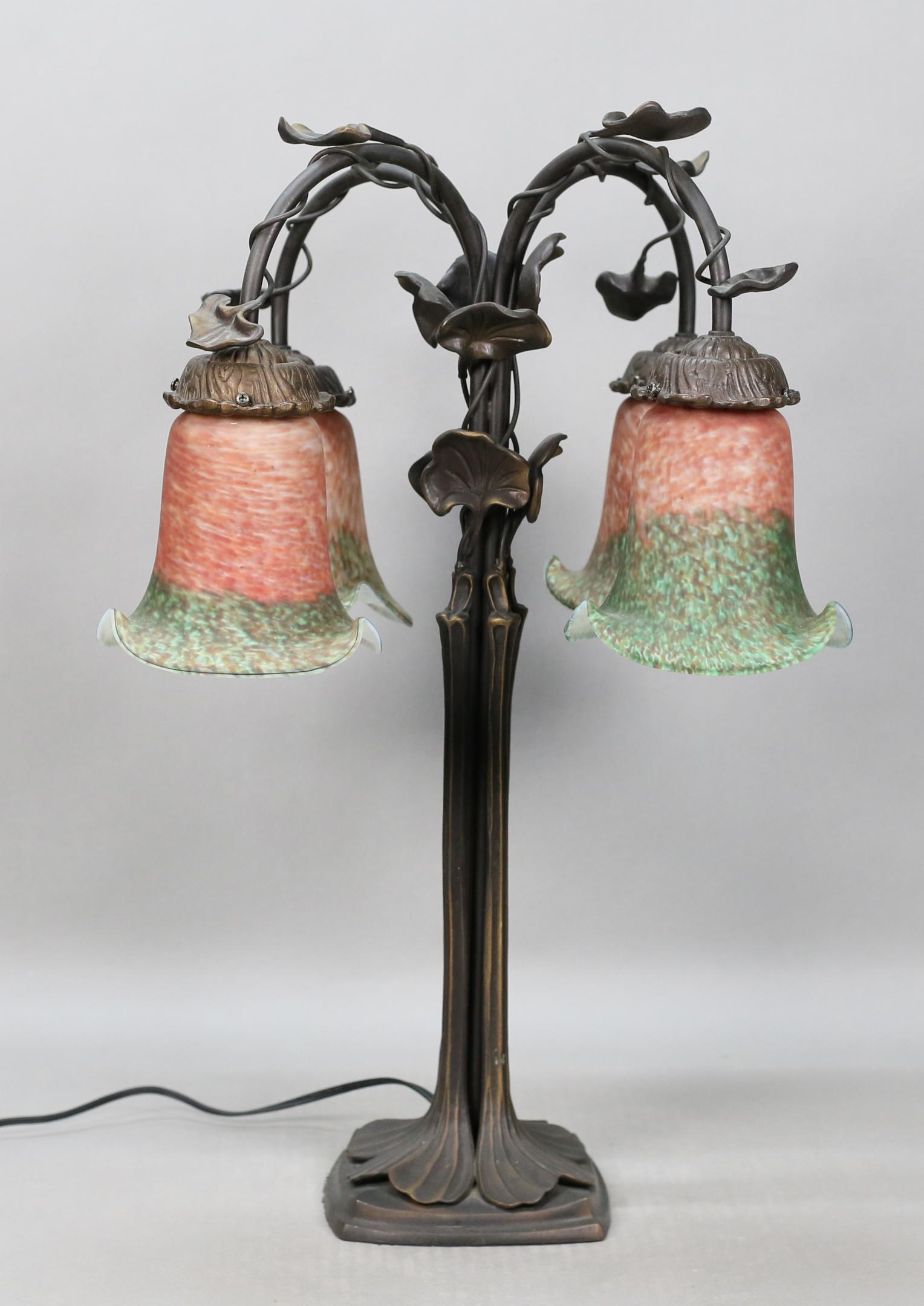 Tiffany Style Lily Pad Lamp (1 of 14)