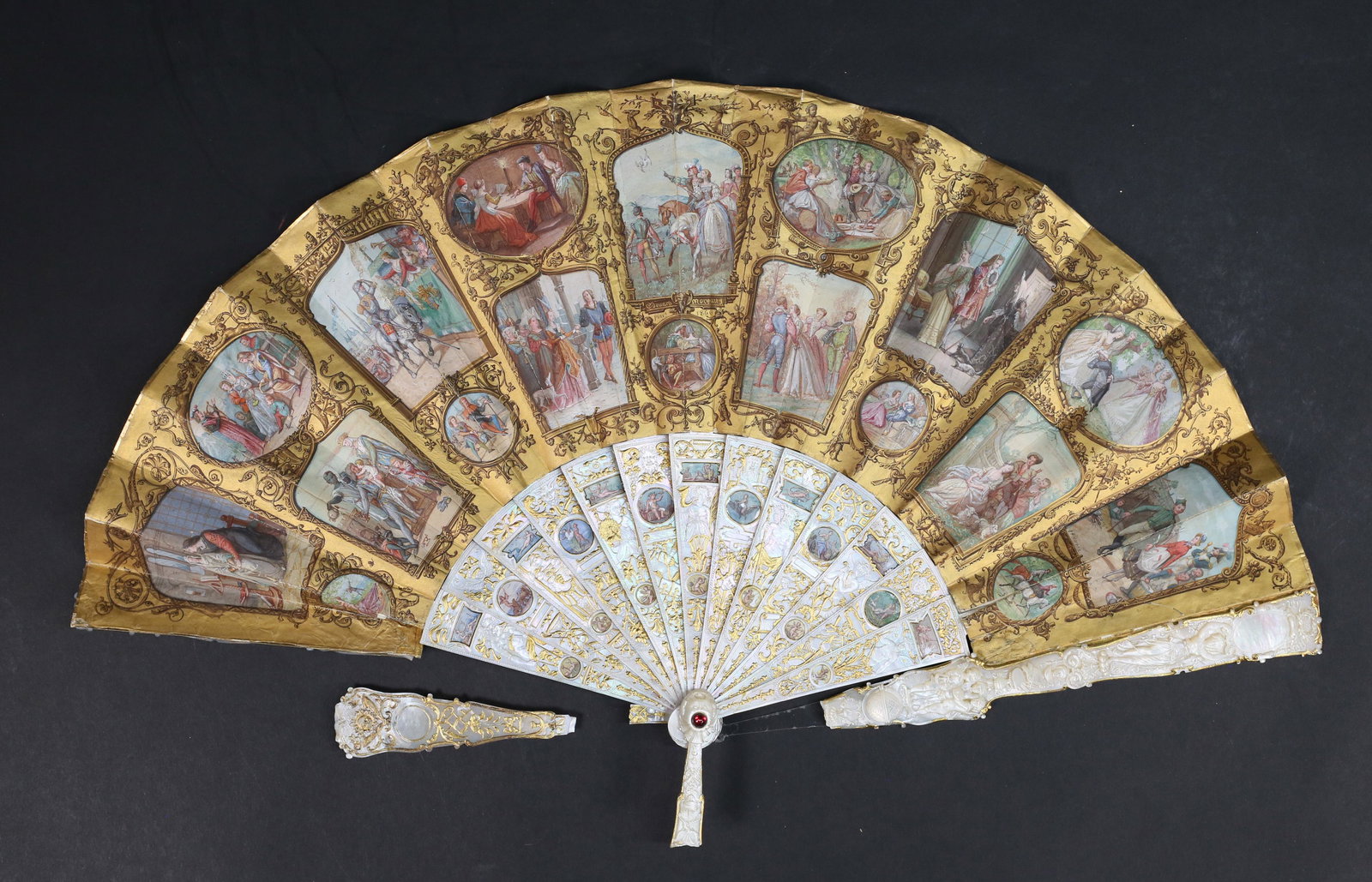 Edouard Moreau & Allonge Painted 19th Century Fan (1 of 20)