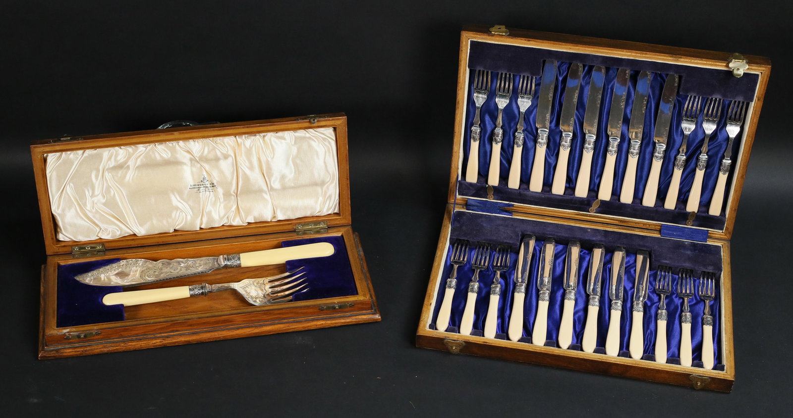 English Silverplate Fish Set & Serving Pieces (1 of 20)