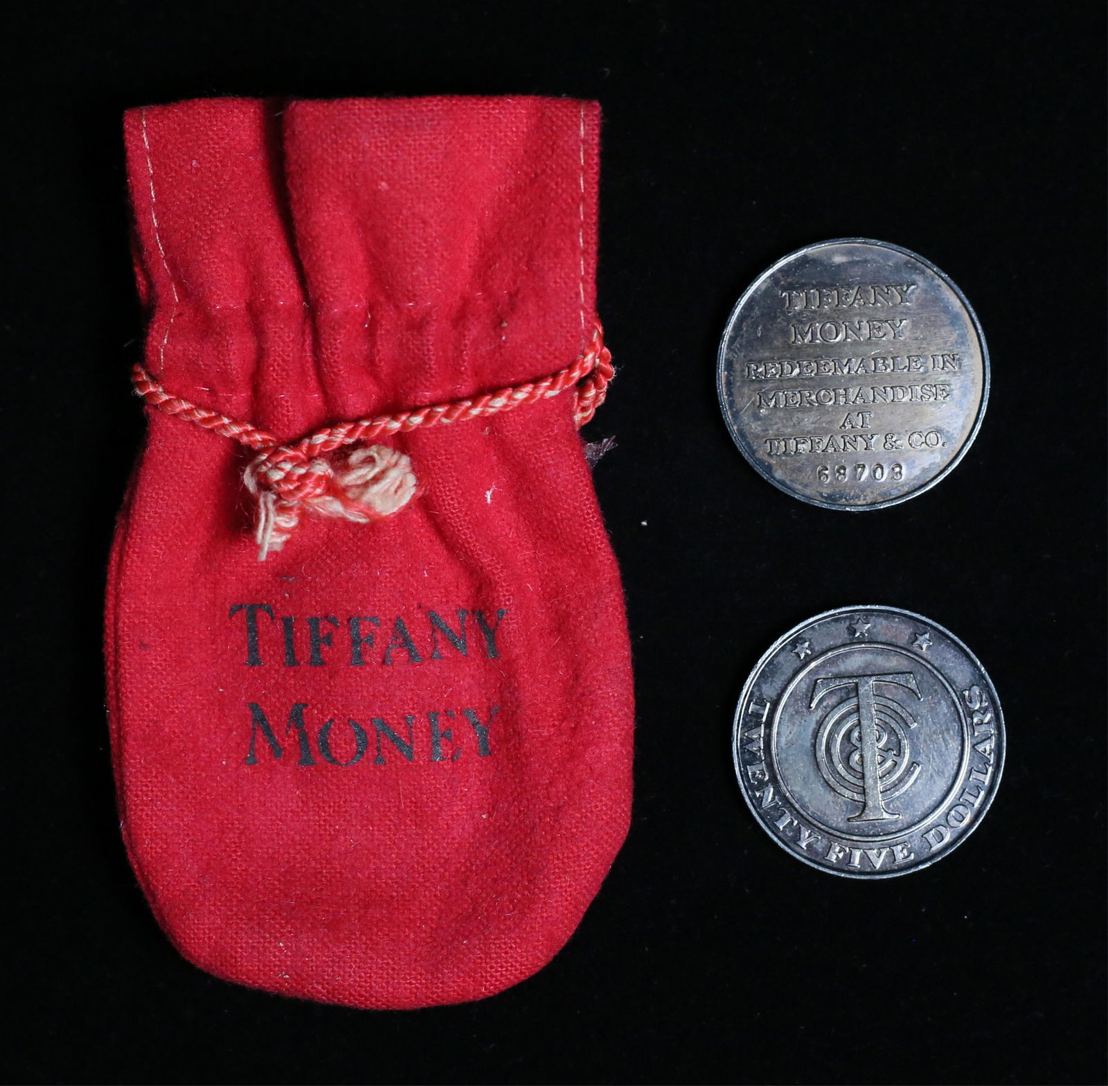 TIFFANY MONEY 50ドルコイン TIFFANY STERLING SILVER 50 DOLLAR REDEEMABLE IN MERCHANDISE
